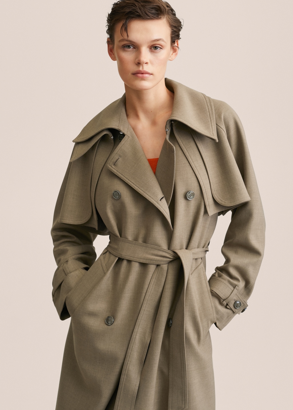 Trench coat with detachable gilet Women MANGO OUTLET Slovenia