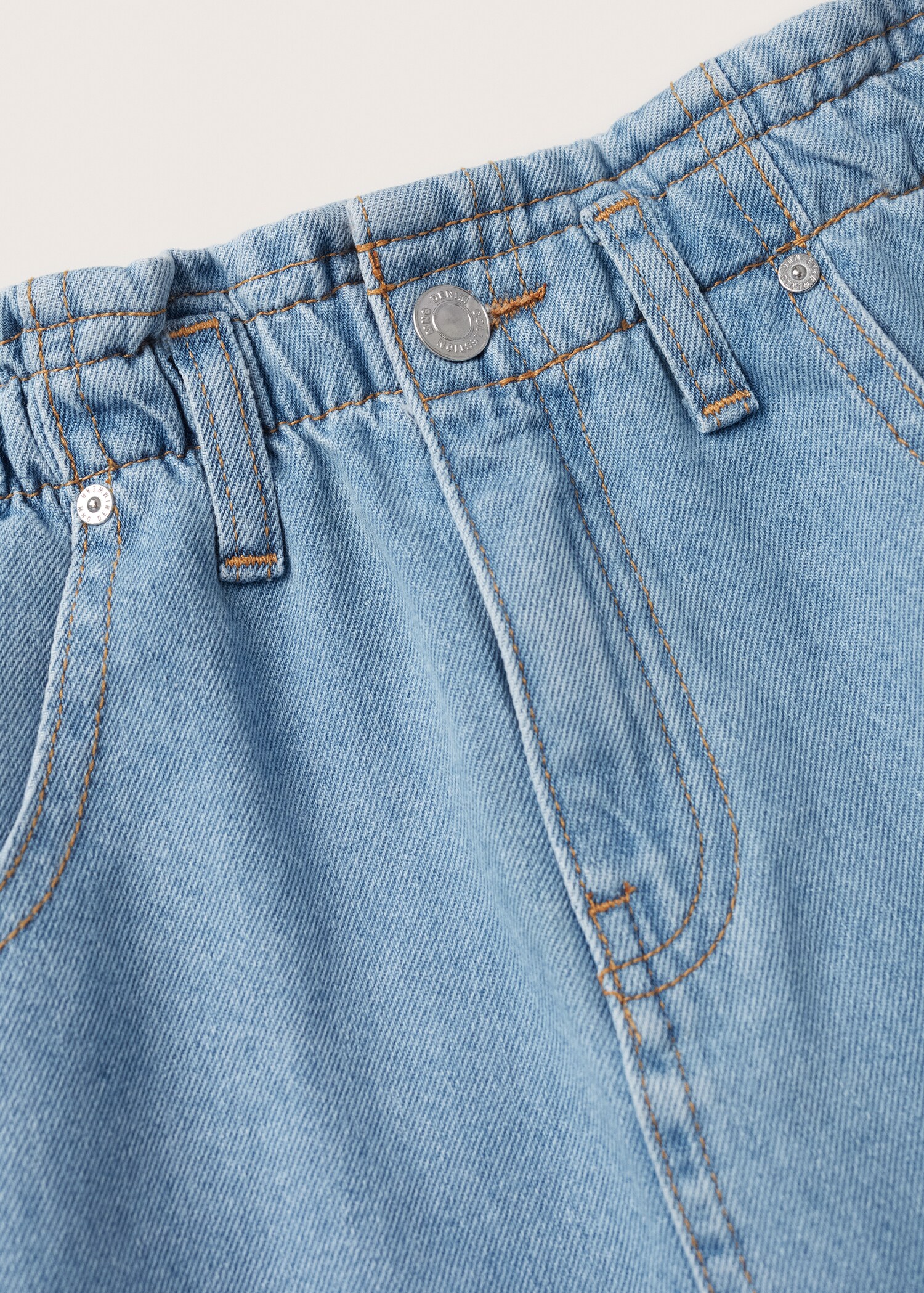 Paperbag denim skirt - Details of the article 8