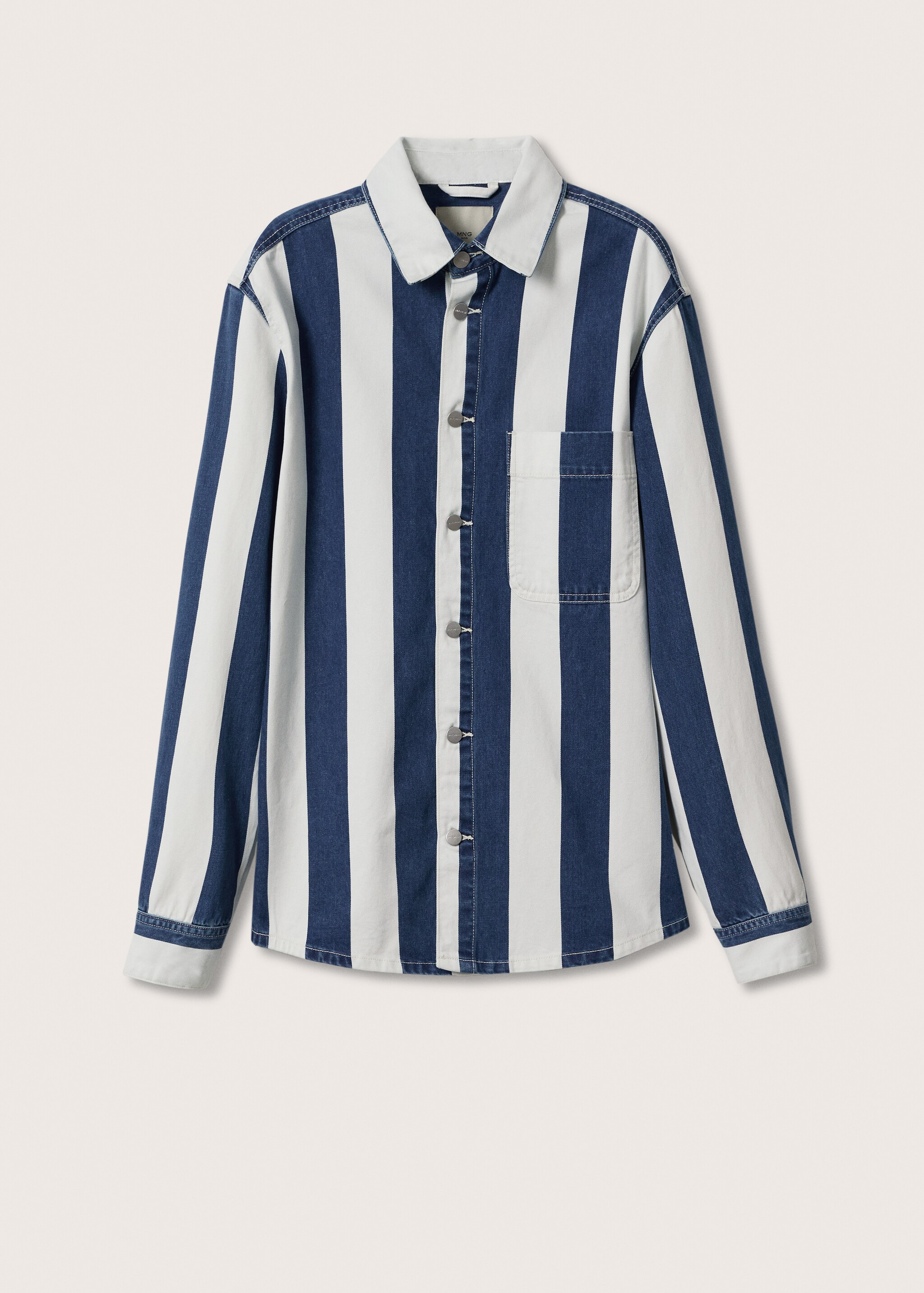 Striped denim shirt - Article without model