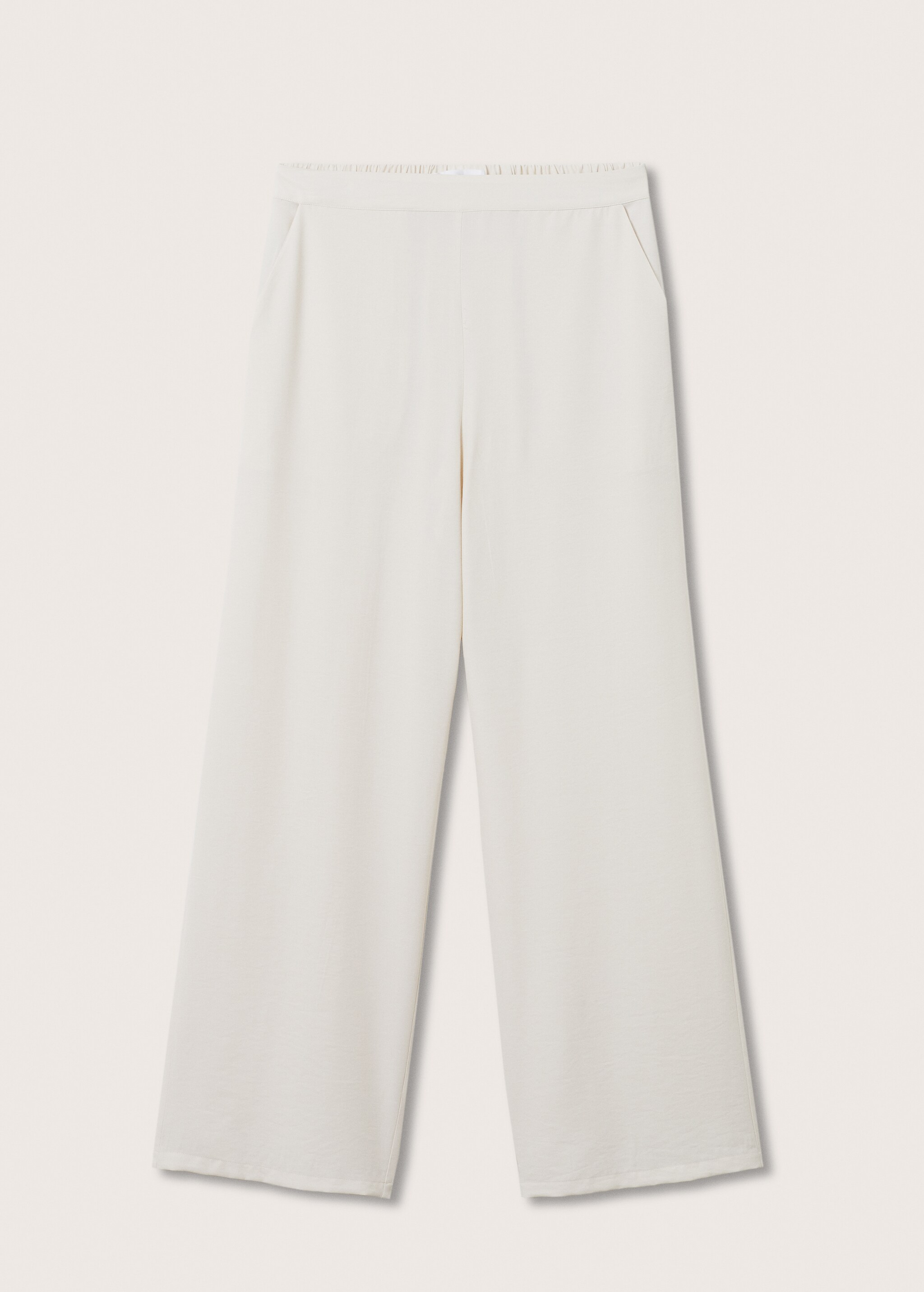 Textured flowy trousers - Article without model