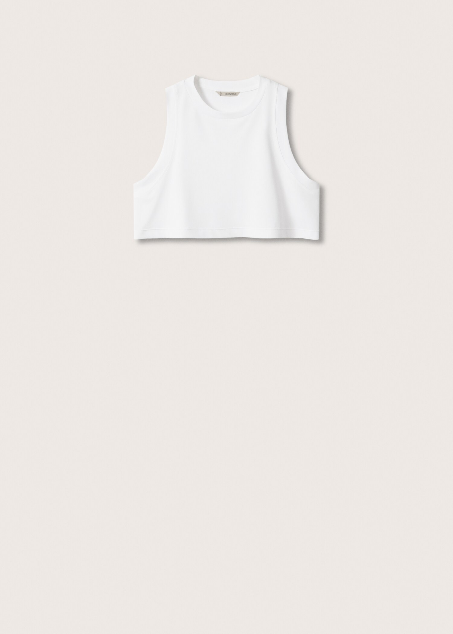Cropped modal t-shirt - Article without model