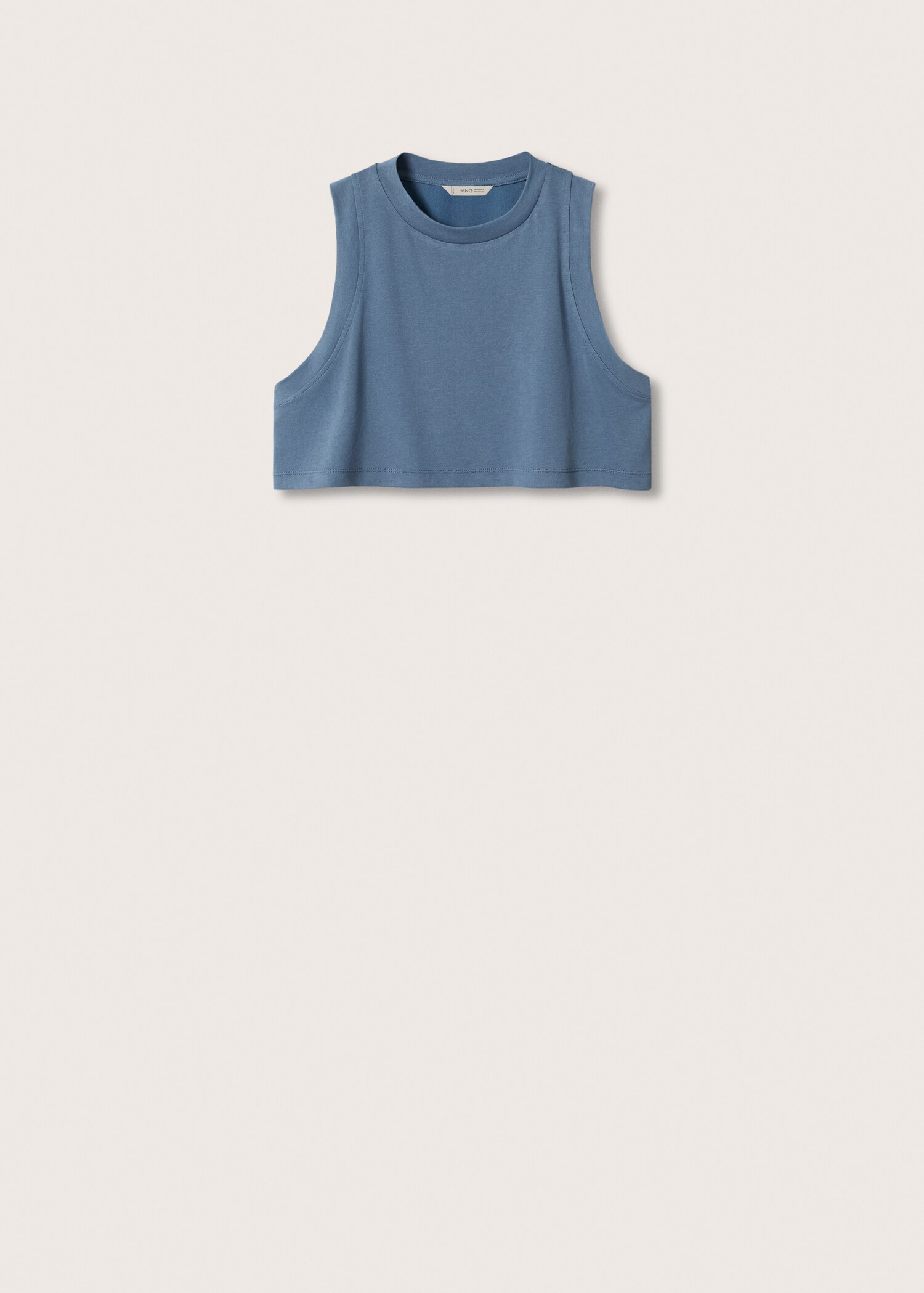 Cropped modal t-shirt - Article without model