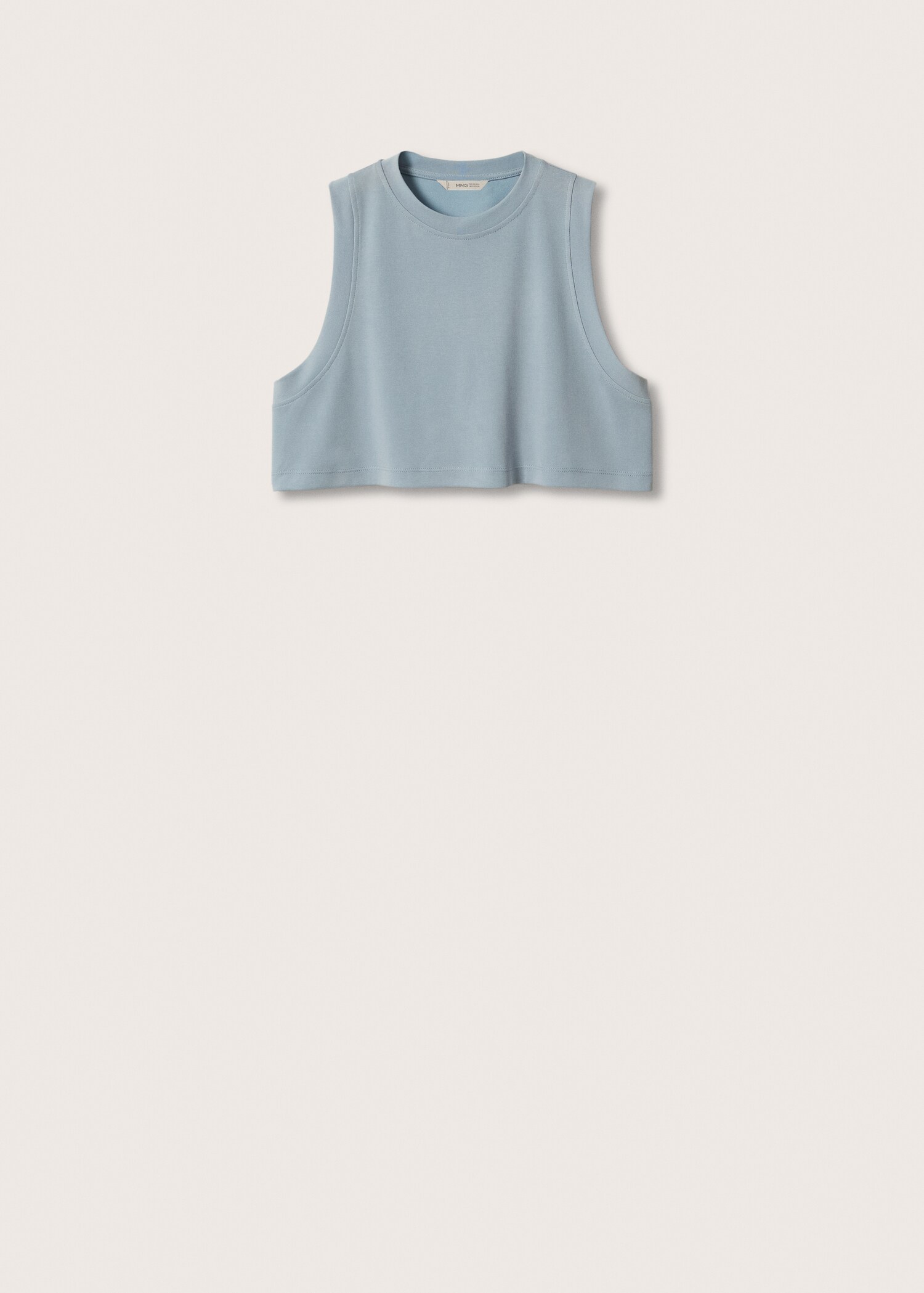 Cropped modal t-shirt - Article without model