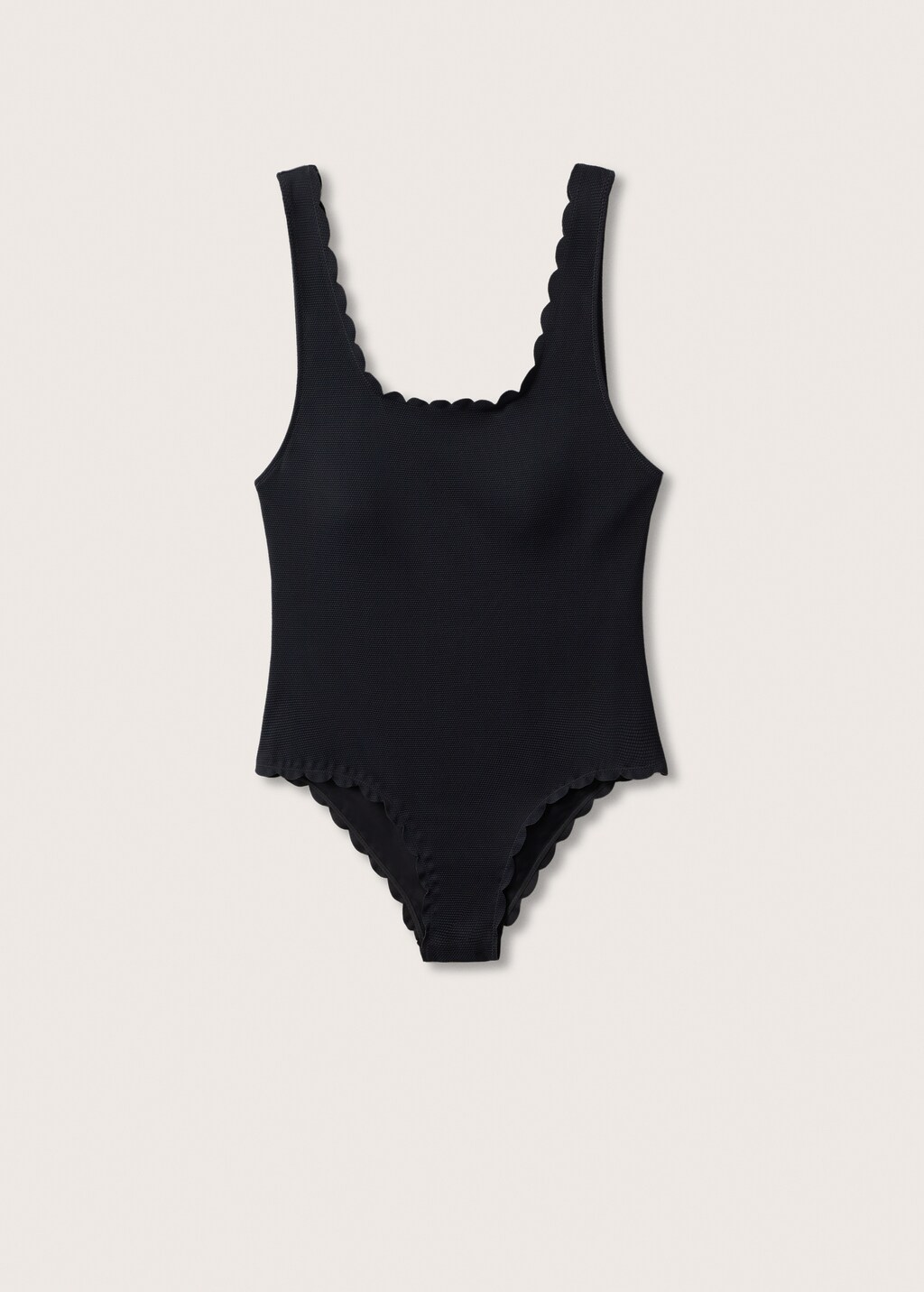 Maillot de bain texture festonne Femme MANGO OUTLET France metropolitaine