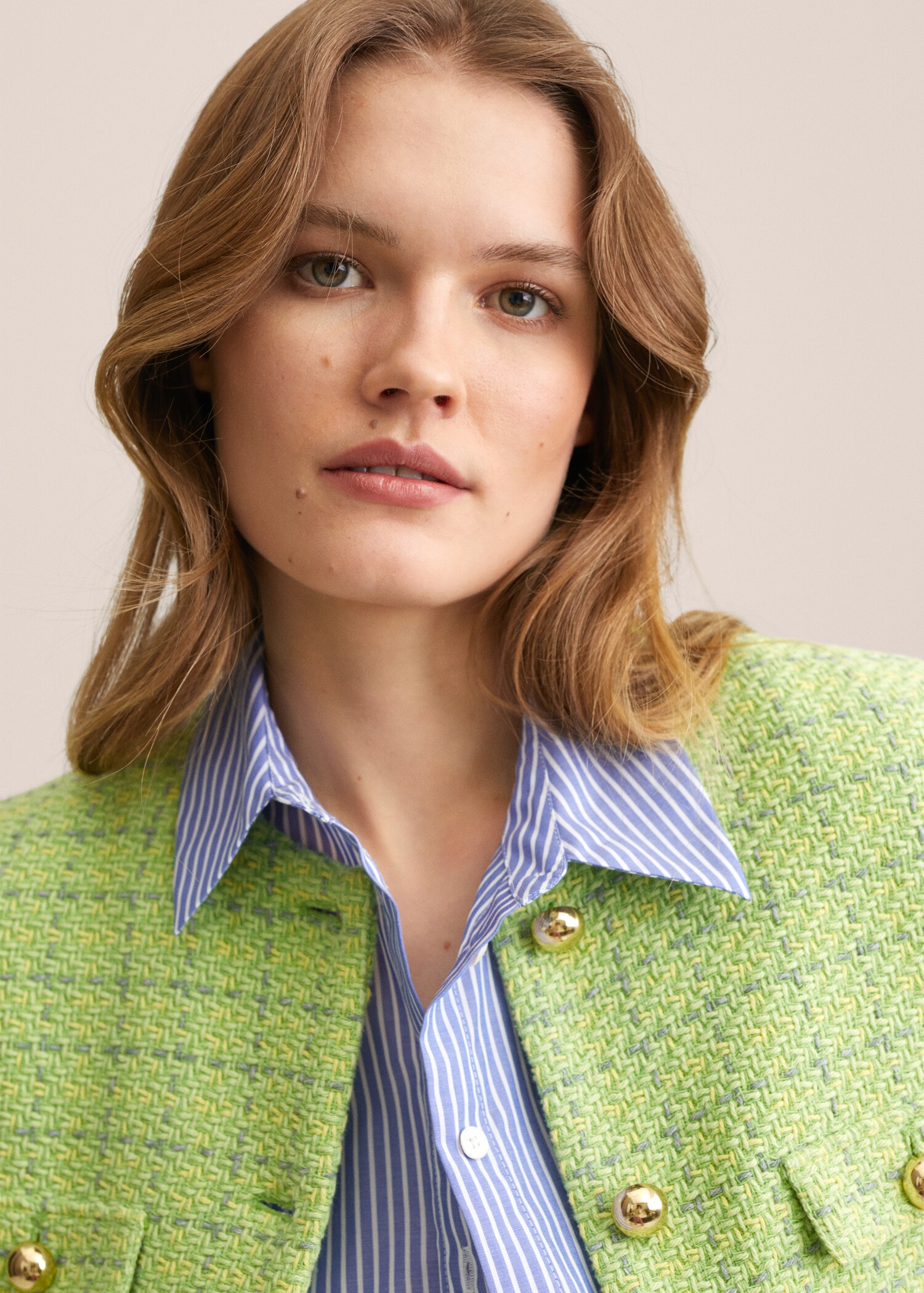 Chaqueta tweed bolsillos - Detalle del artículo 1