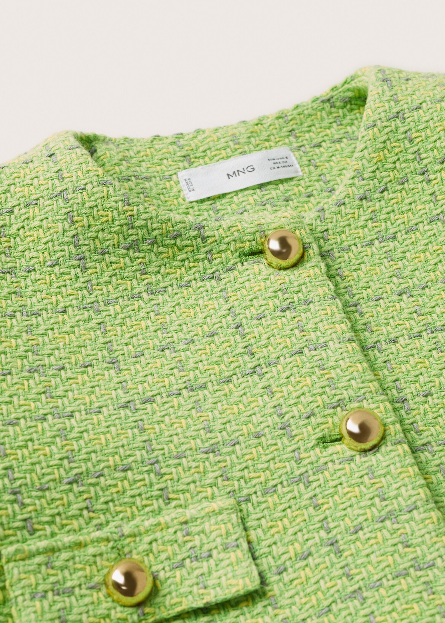 Chaqueta tweed bolsillos - Detalle del artículo 8