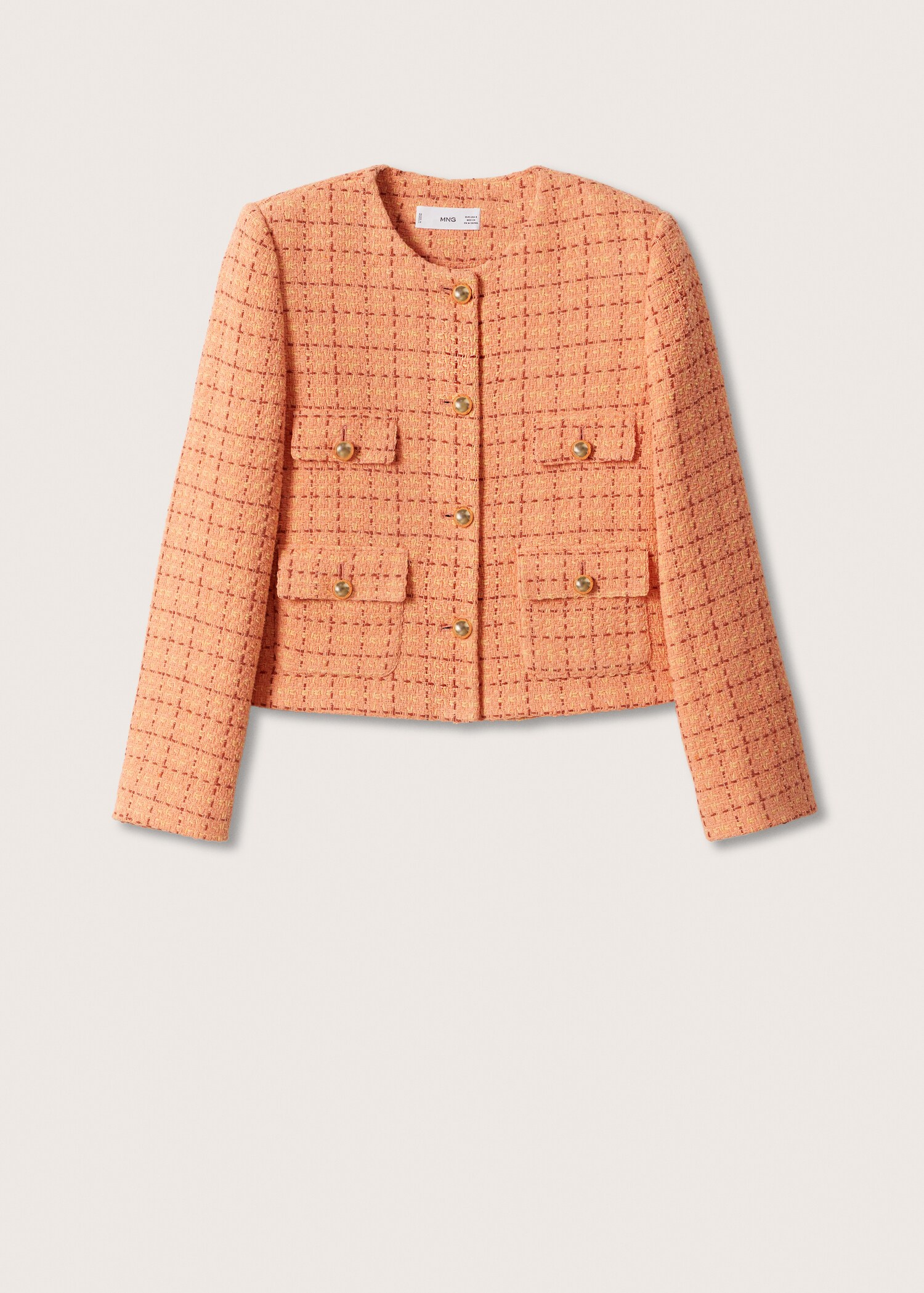 Chaqueta tweed bolsillos - Artículo sin modelo