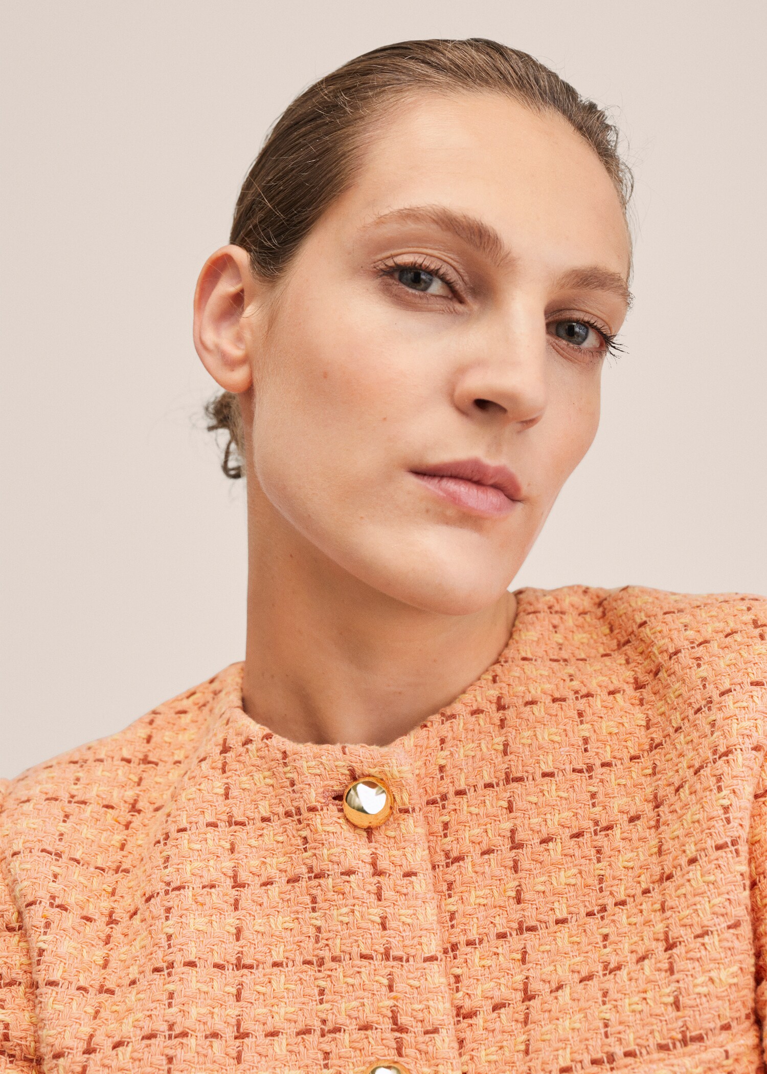 Chaqueta tweed bolsillos - Detalle del artículo 1