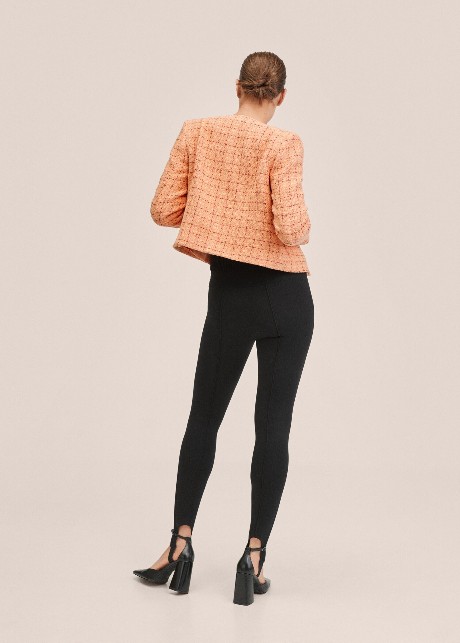 Chaqueta tweed bolsillos - Reverso del artículo