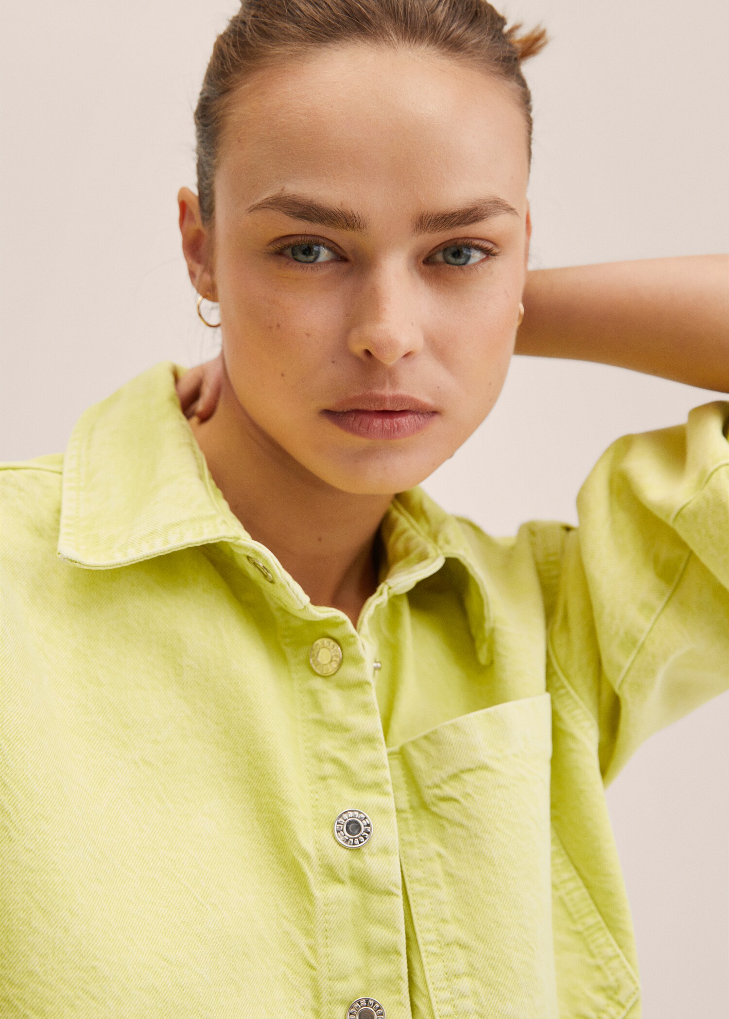 Džínová svrchní košile oversize - Detail zboží 1