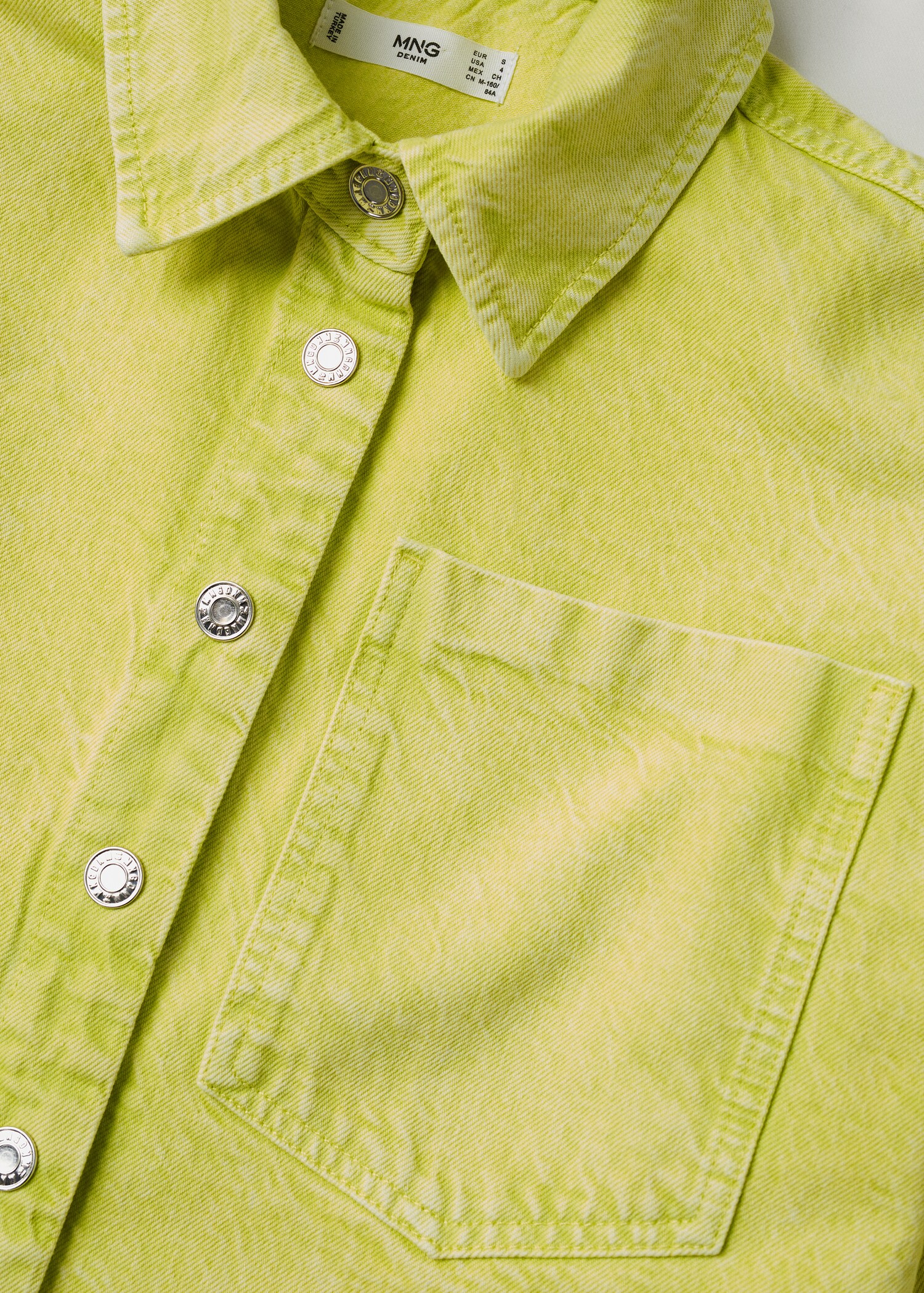 Džínová svrchní košile oversize - Detail zboží 8