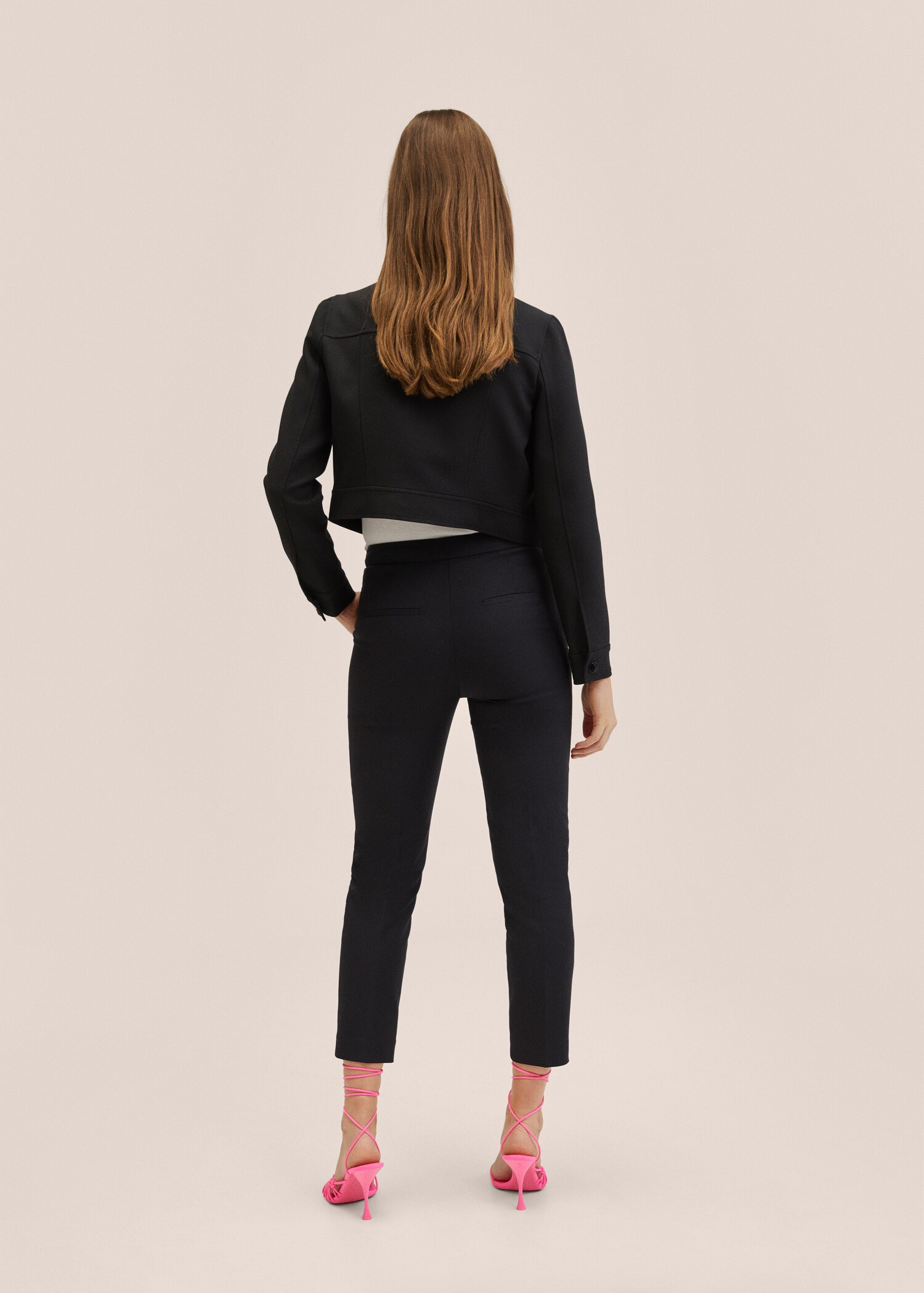 Pantalón crop botones - Reverso del artículo