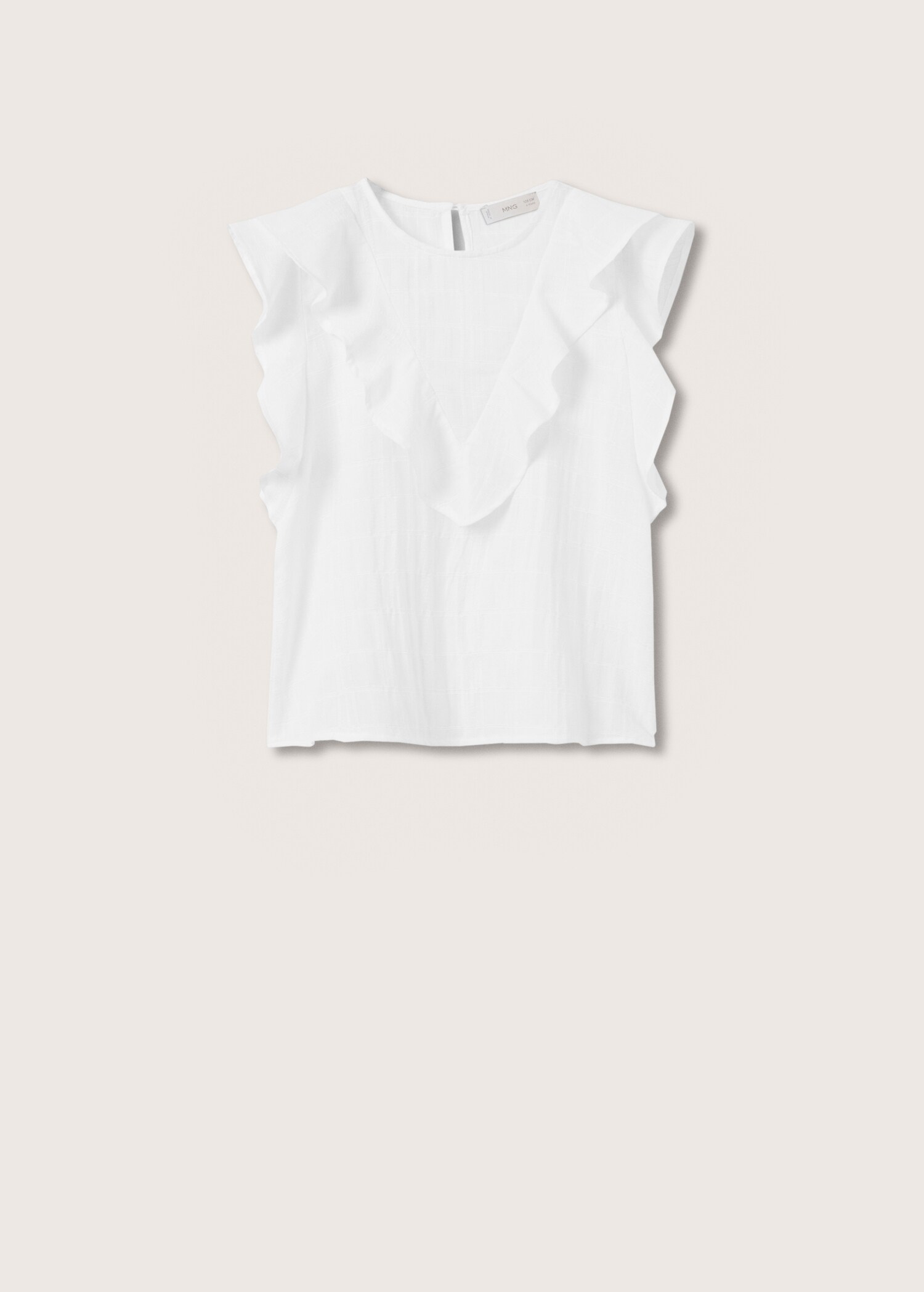 Ruffled cotton blouse - Article without model