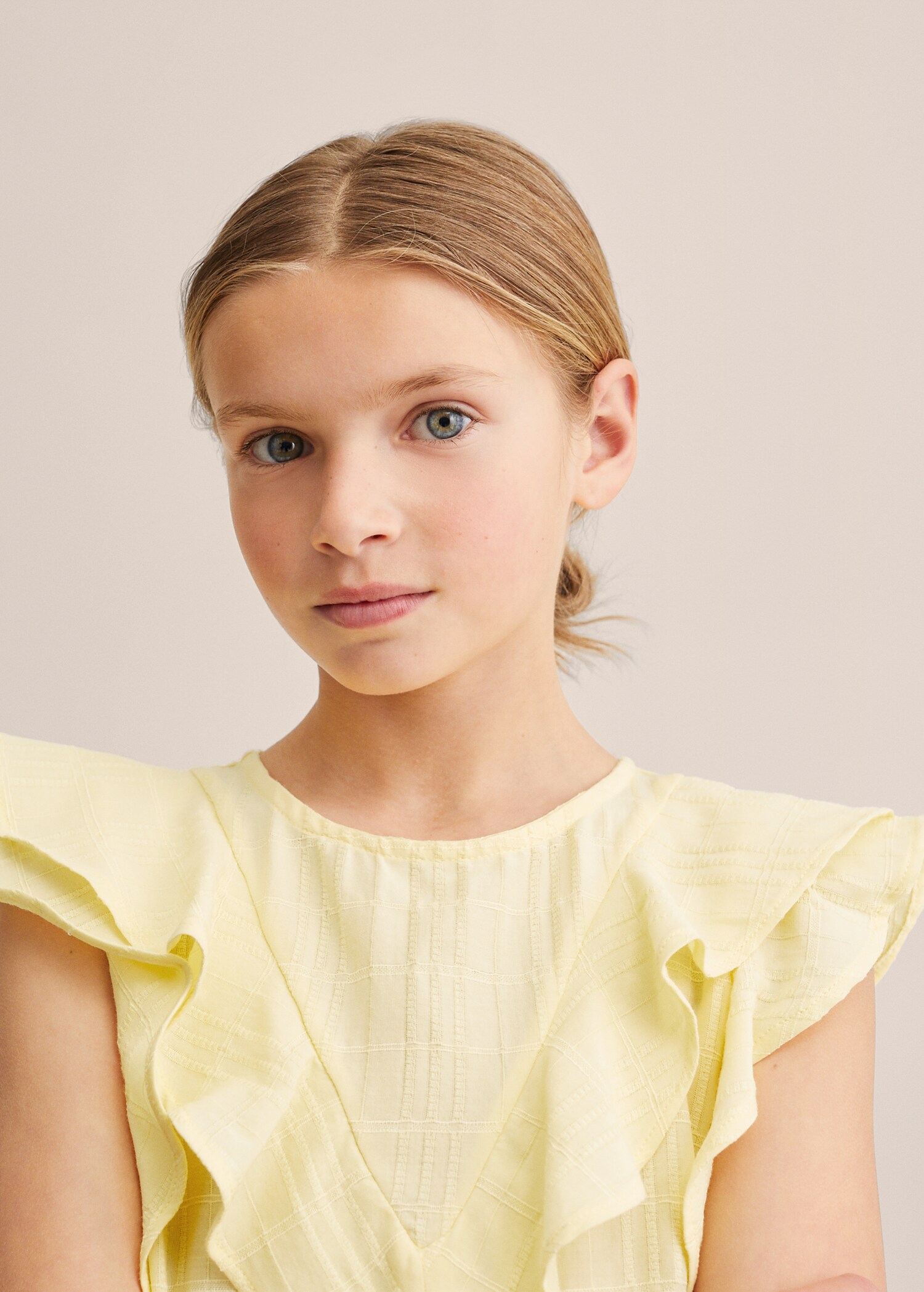 Ruffled cotton blouse - Details of the article 2