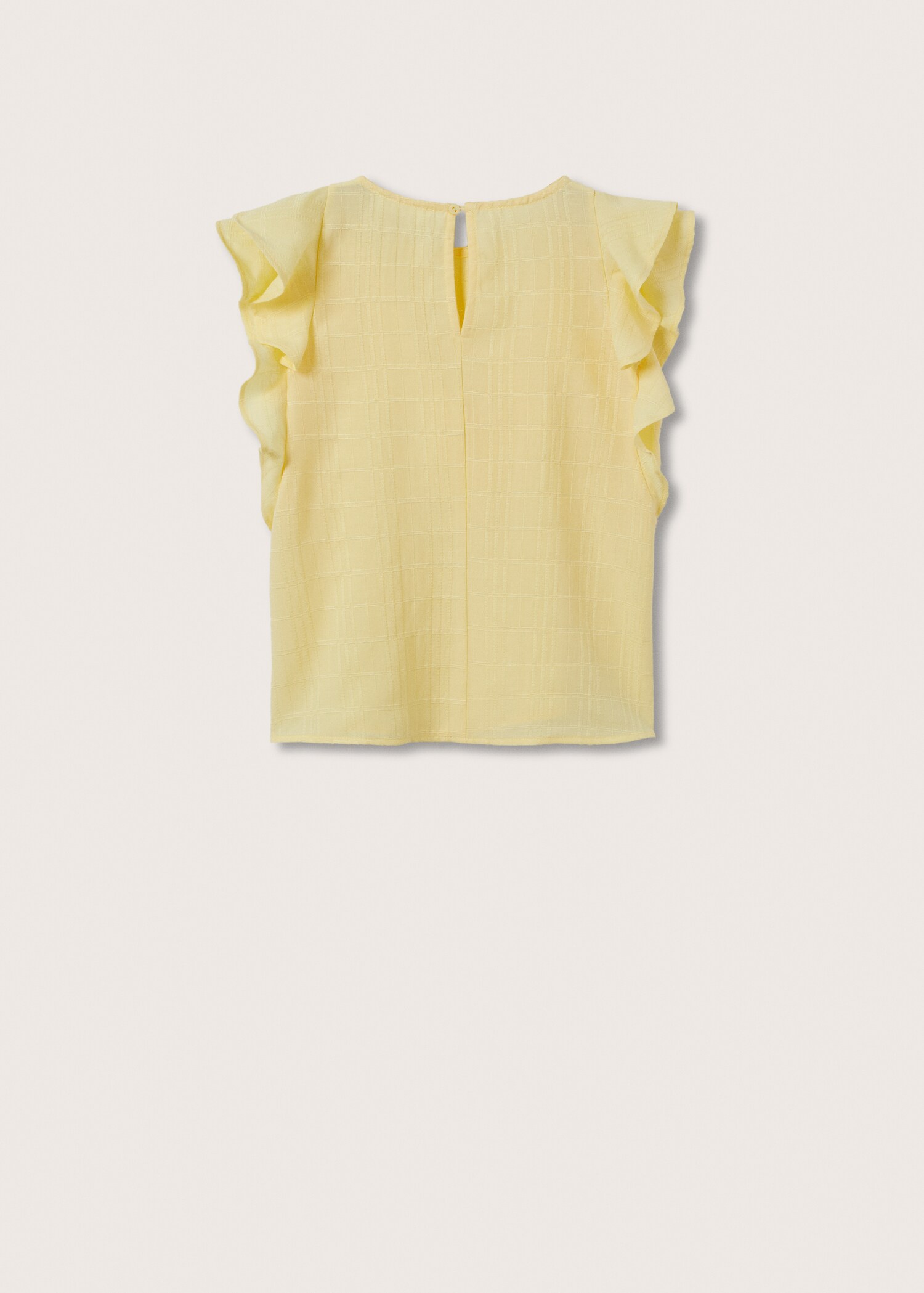 Ruffled cotton blouse - Reverse of the article