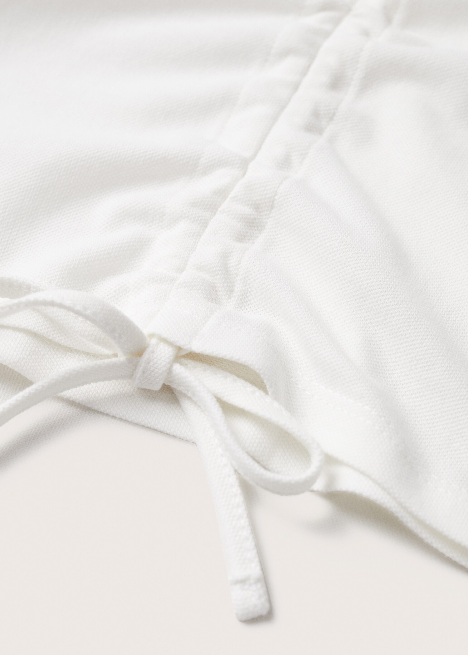Gathered cotton polo shirt - Details of the article 8