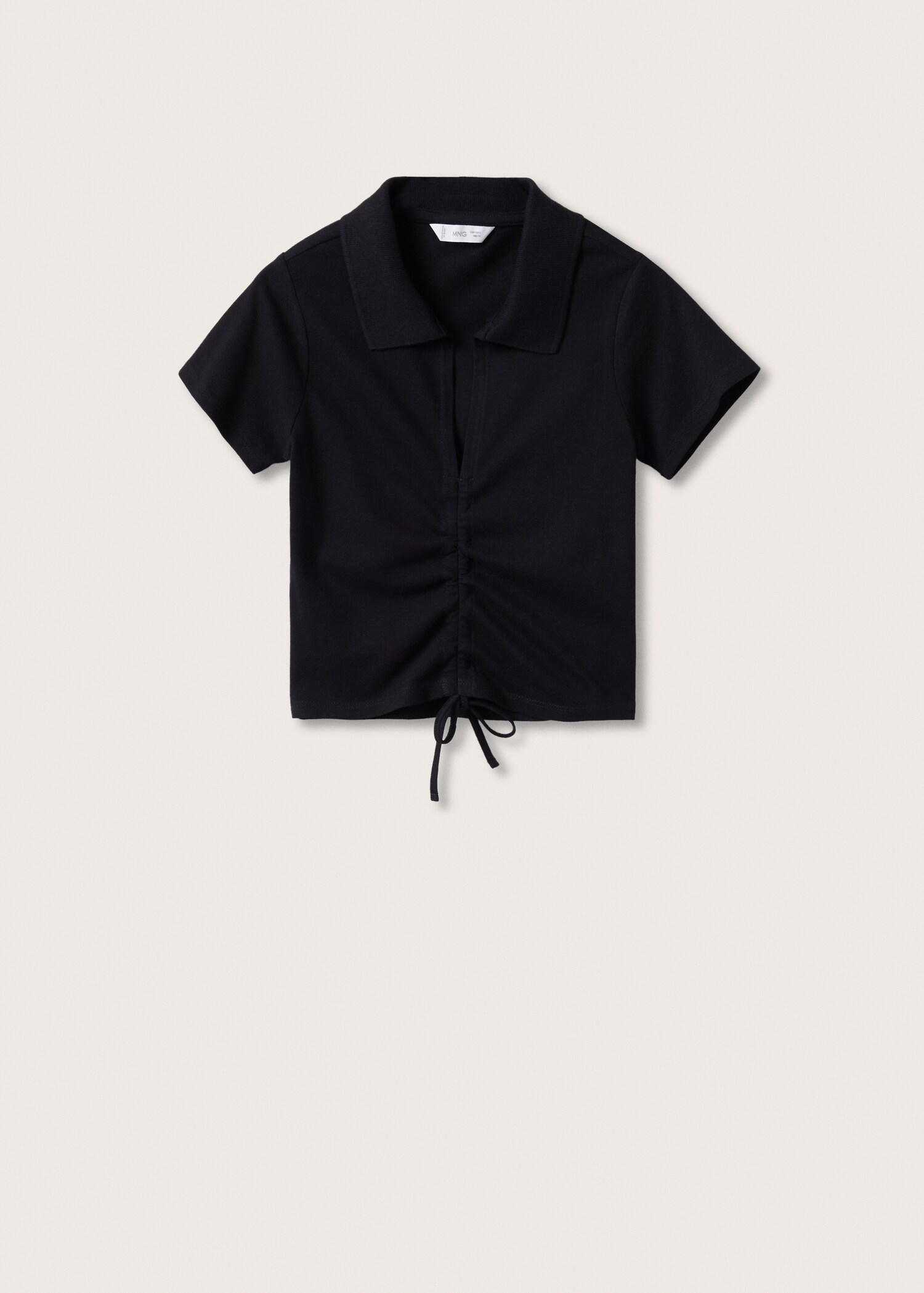 Polo enrugado de algodão  - Artigo sem modelo