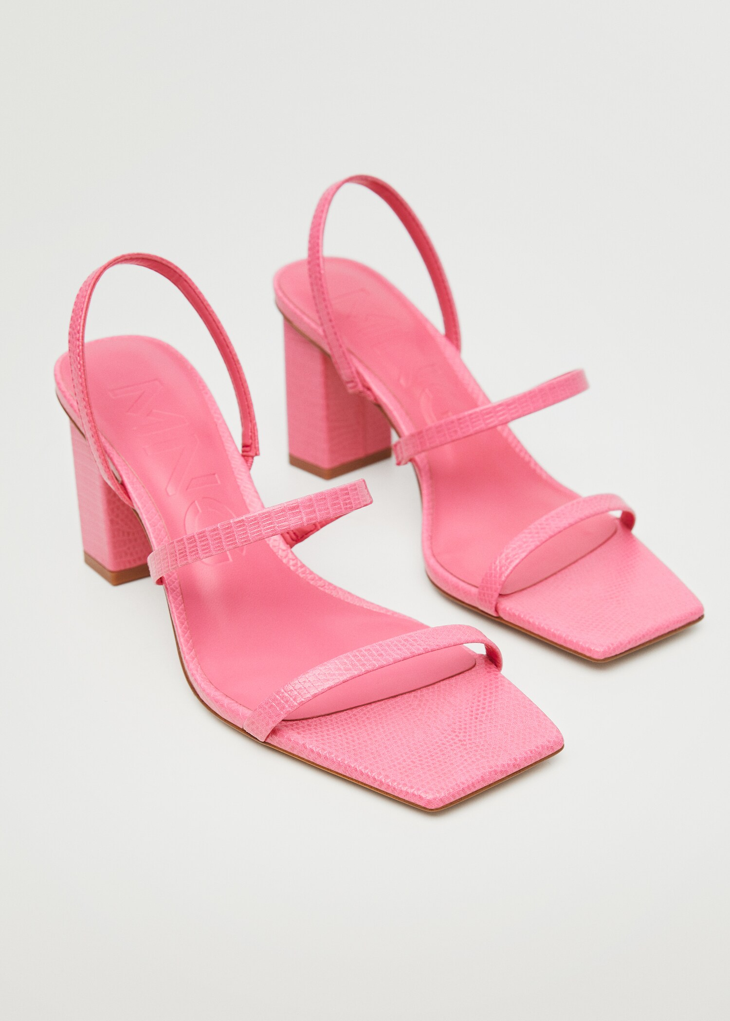 Strappy heeled sandals - Medium plane