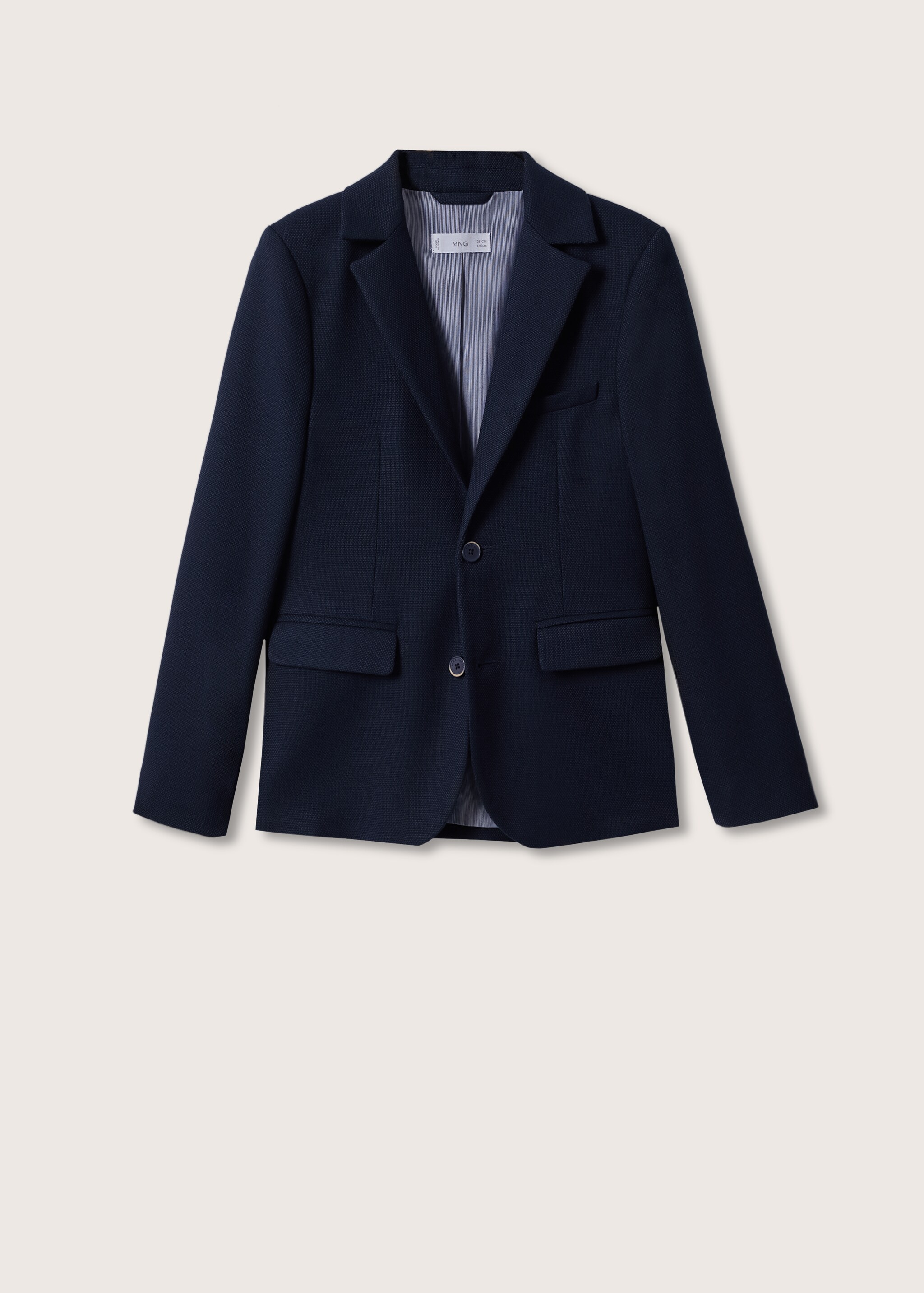 Textured slim fit blazer - Article without model