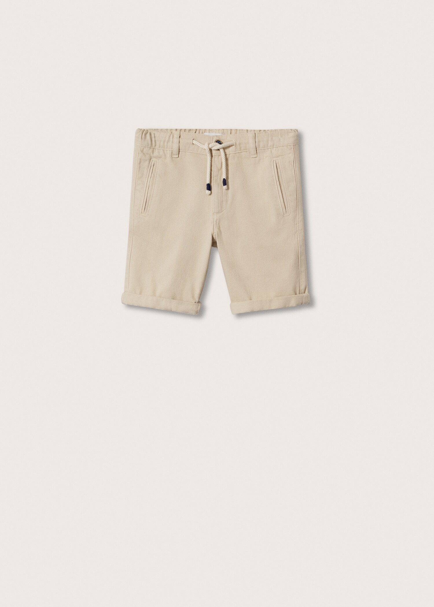 Cotton shorts with drawstring - Article without model