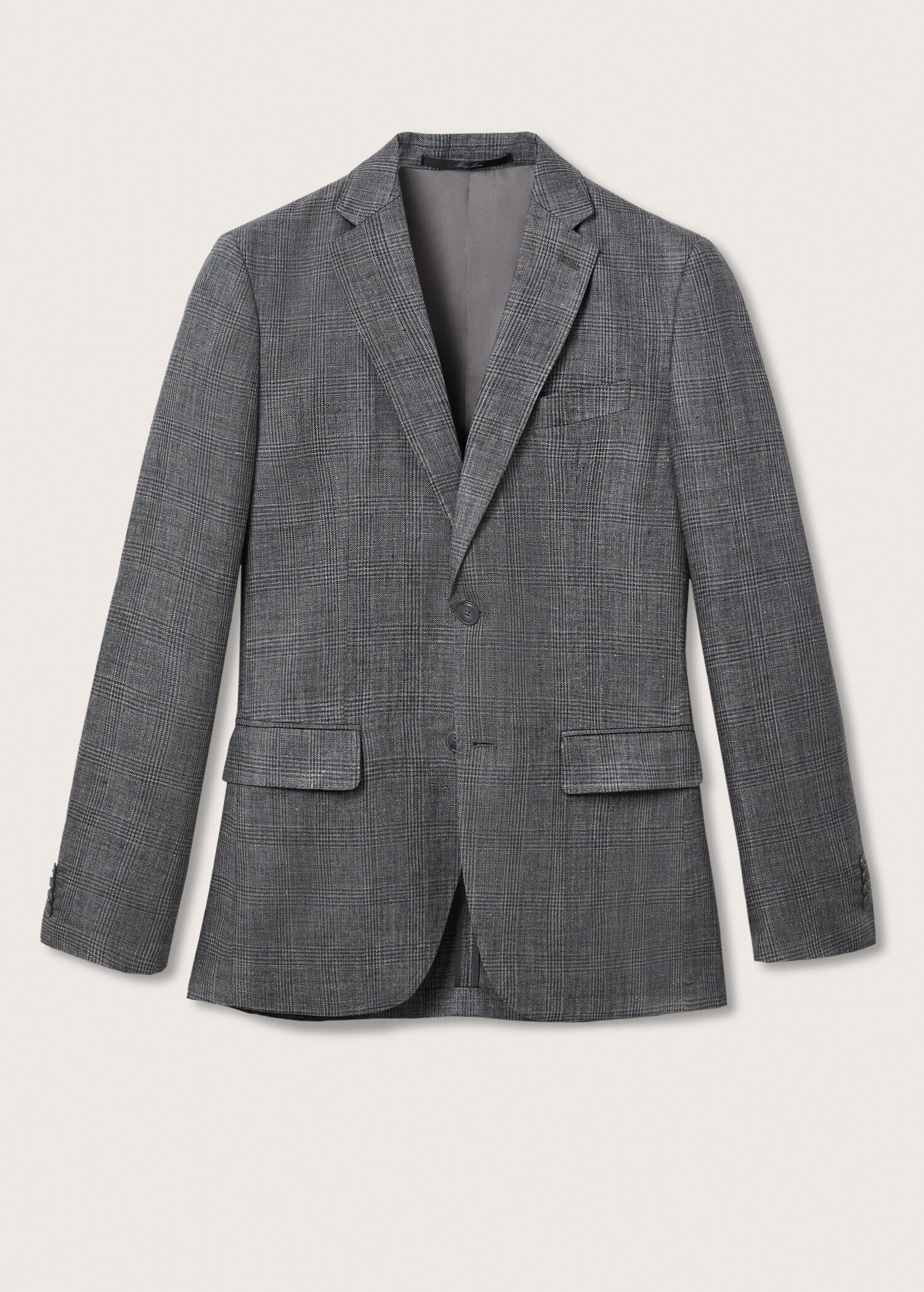 Slim fit linen suit blazer - Man | MANGO OUTLET United Kingdom