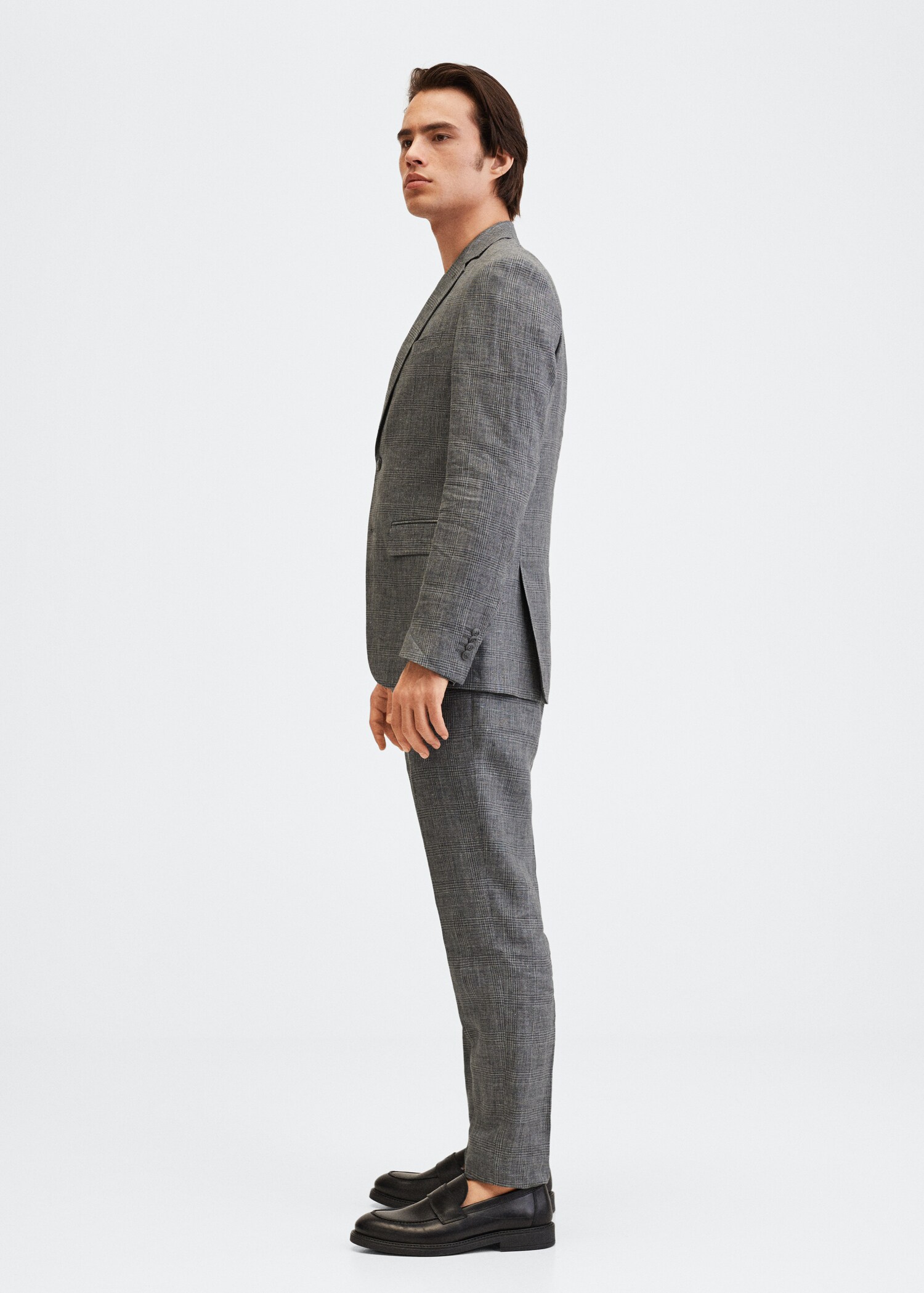 Slim fit linen suit blazer - Man | MANGO OUTLET United Kingdom
