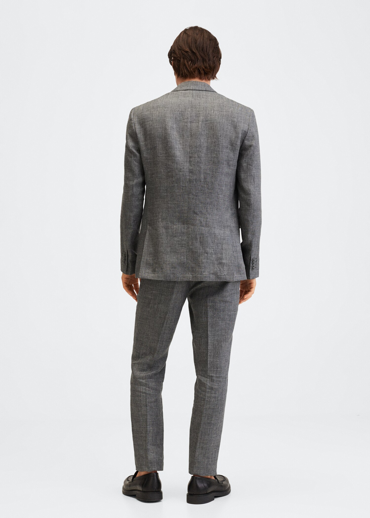 Slim fit linen suit blazer - Man | MANGO OUTLET United Kingdom