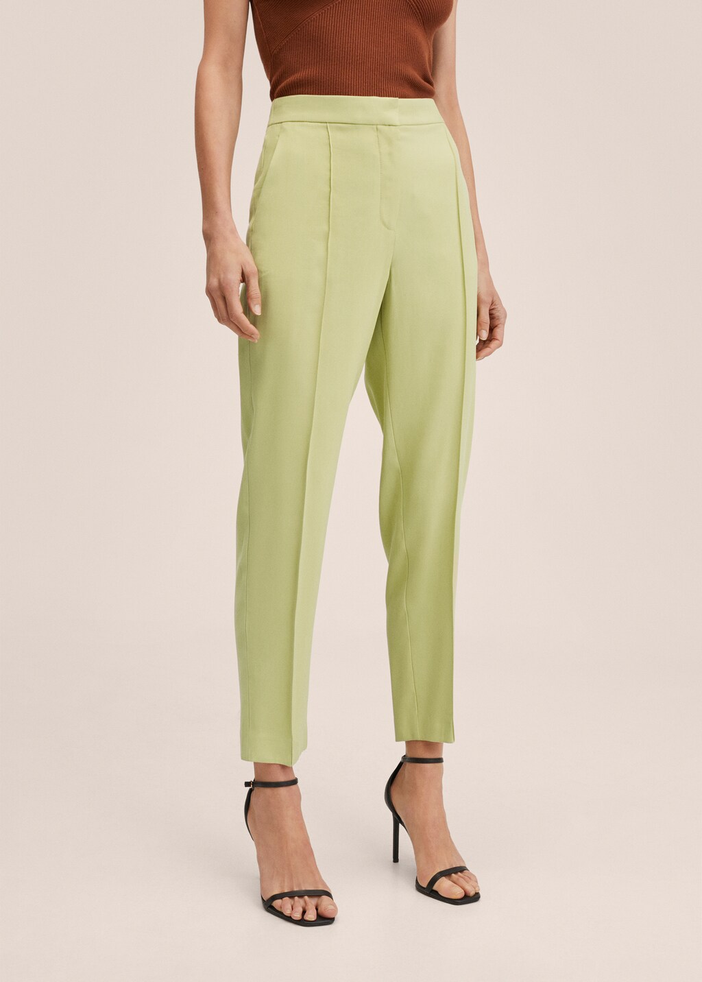 Side zip cropped trousers 2025