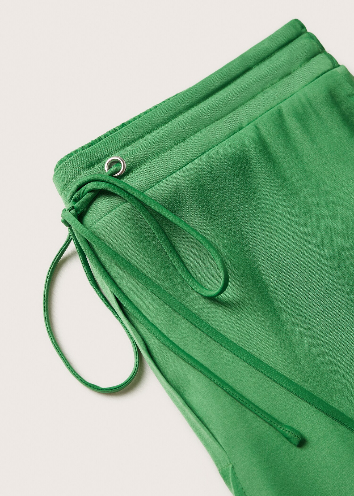Wideleg trousers with elastic waist - Details of the article 8