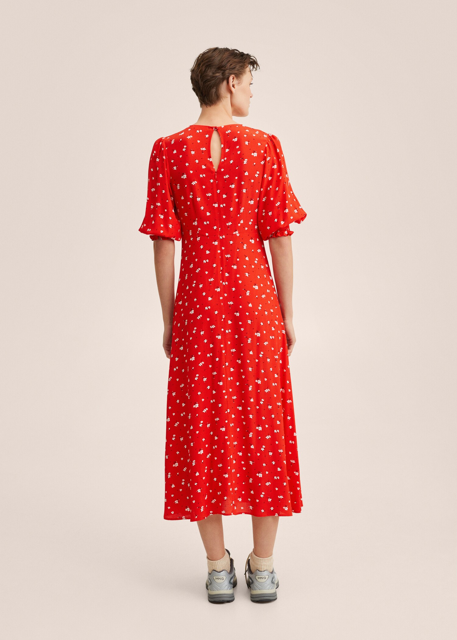 Vestido estampado flores - Reverso del artículo