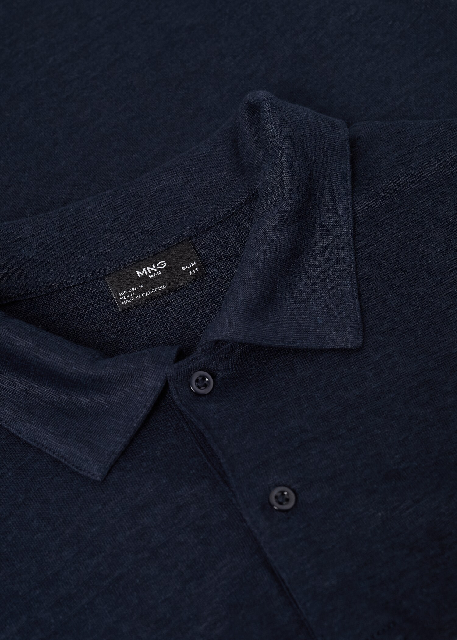 100% linen polo shirt - Details of the article 8