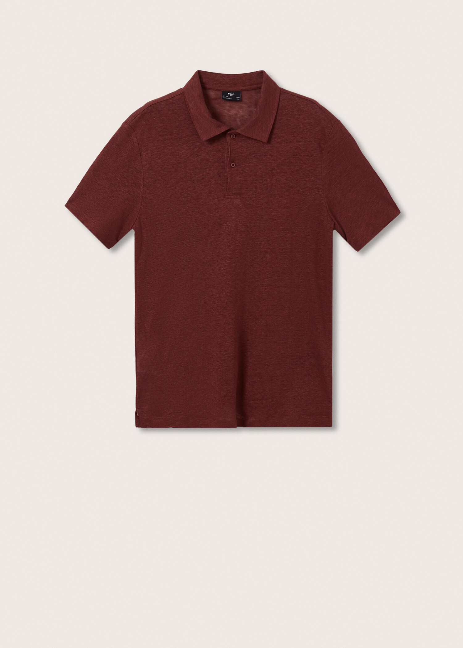100% linen polo shirt - Article without model