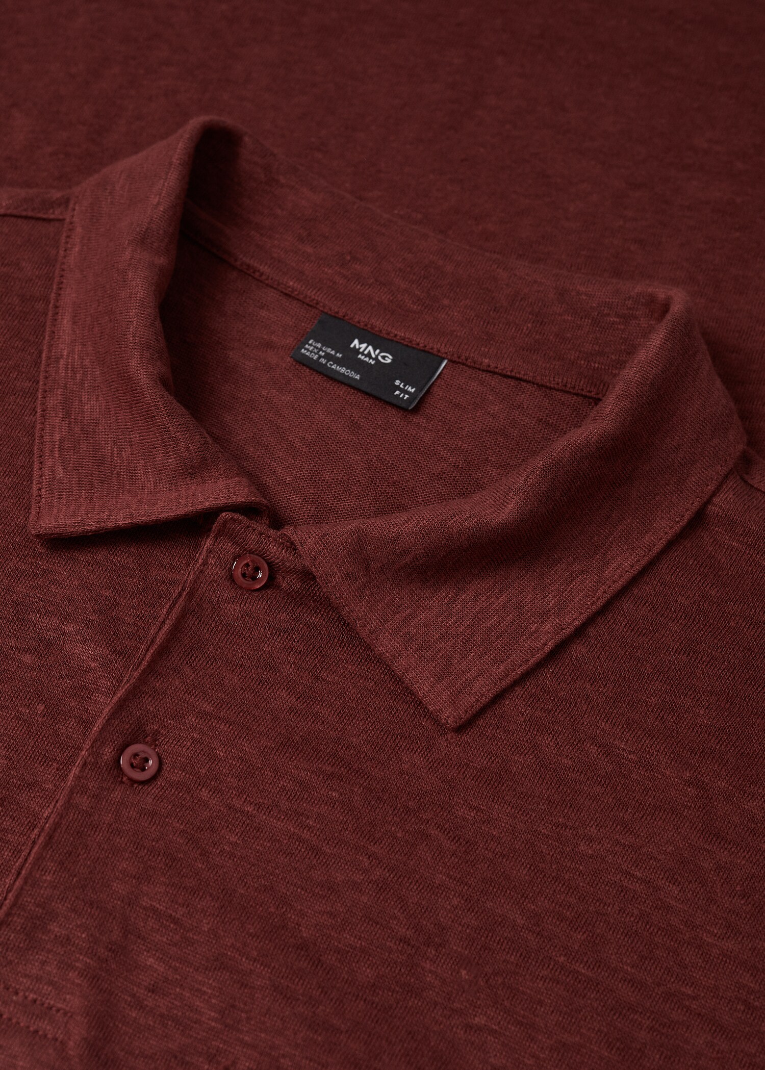 100% linen polo shirt - Details of the article 8