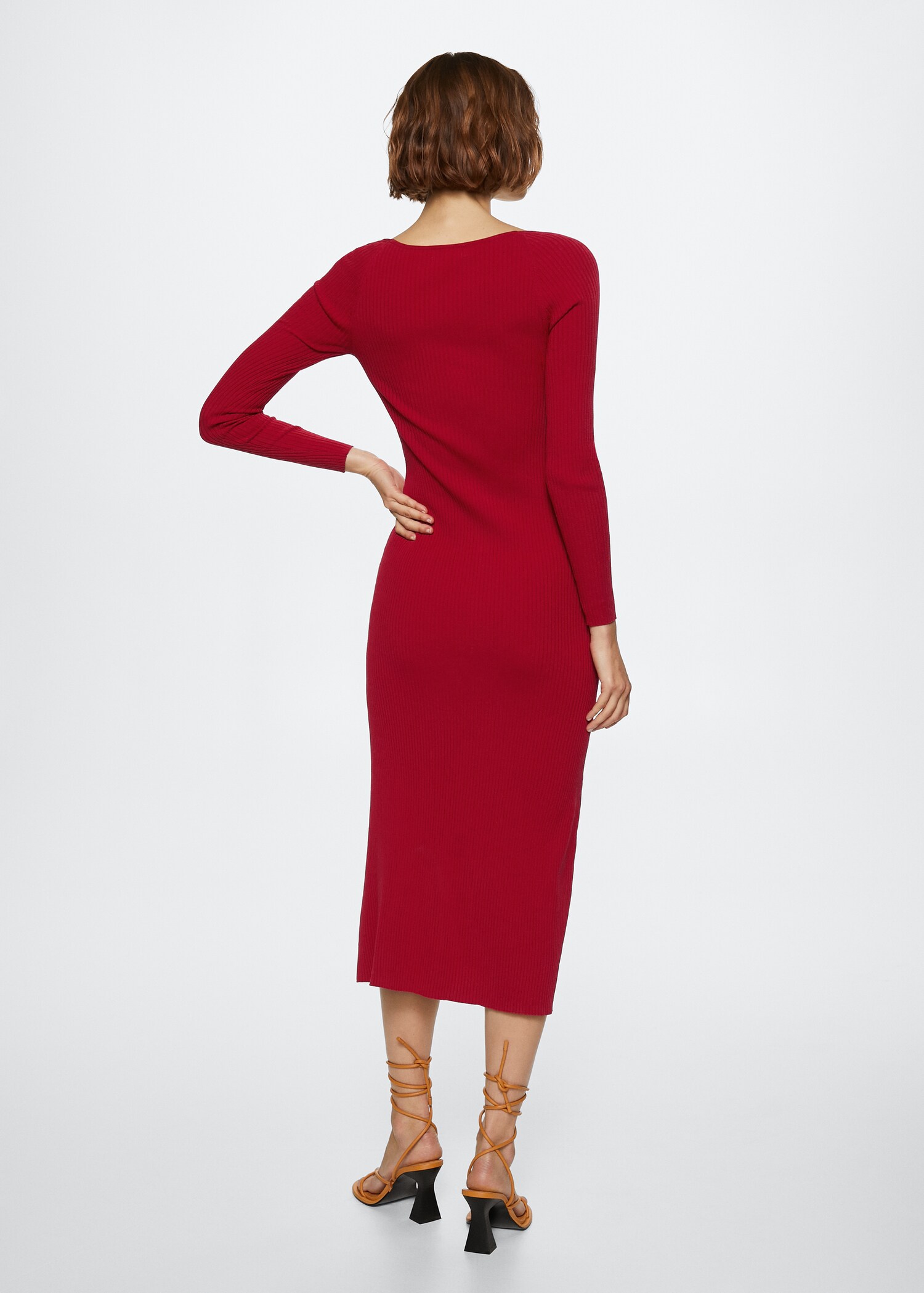 Vestido punto efecto bra - Reverso del artículo