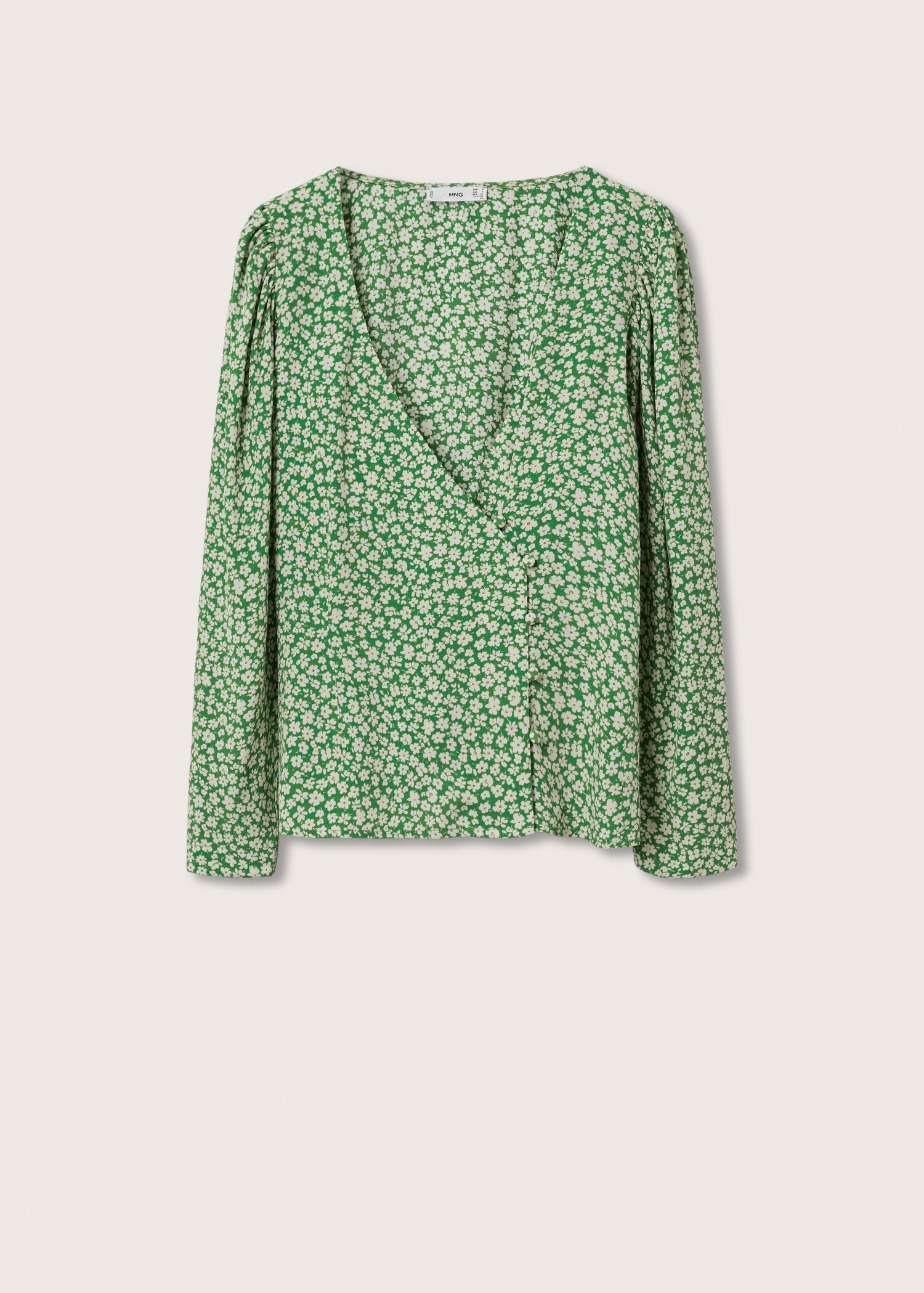 Buttoned wrap blouse - Article without model