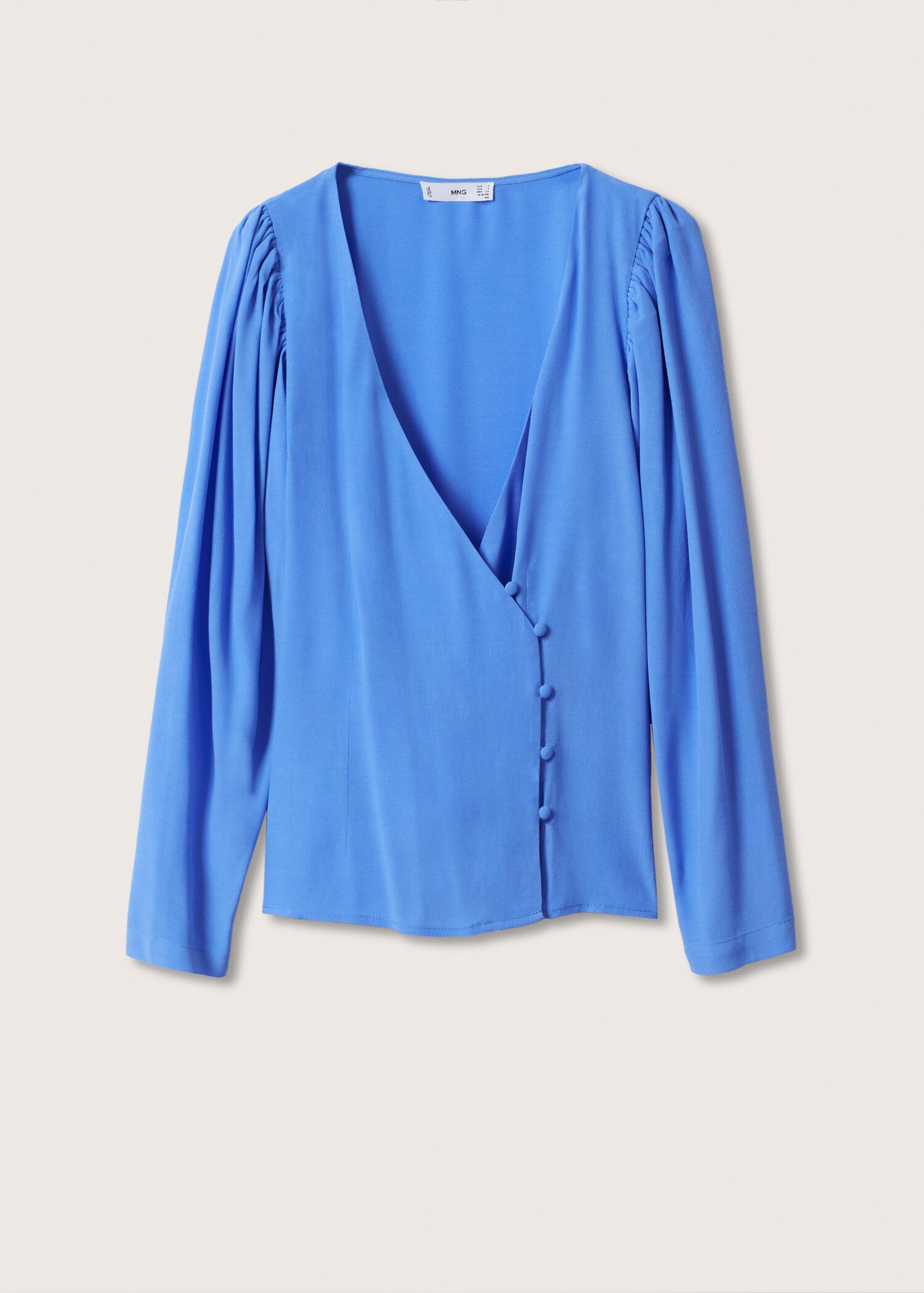 Buttoned wrap blouse - Article without model
