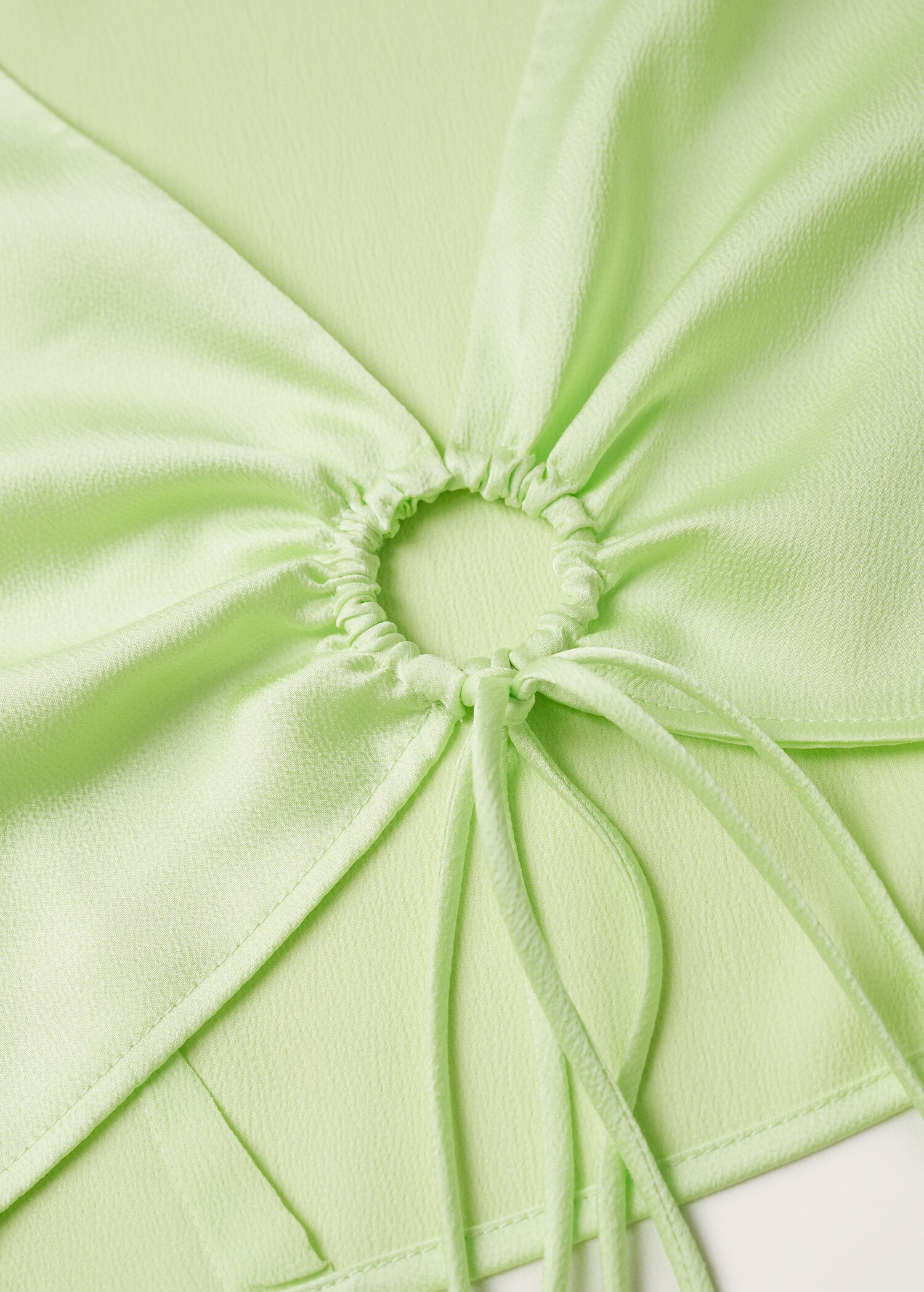 Satin crop blouse - Details of the article 8
