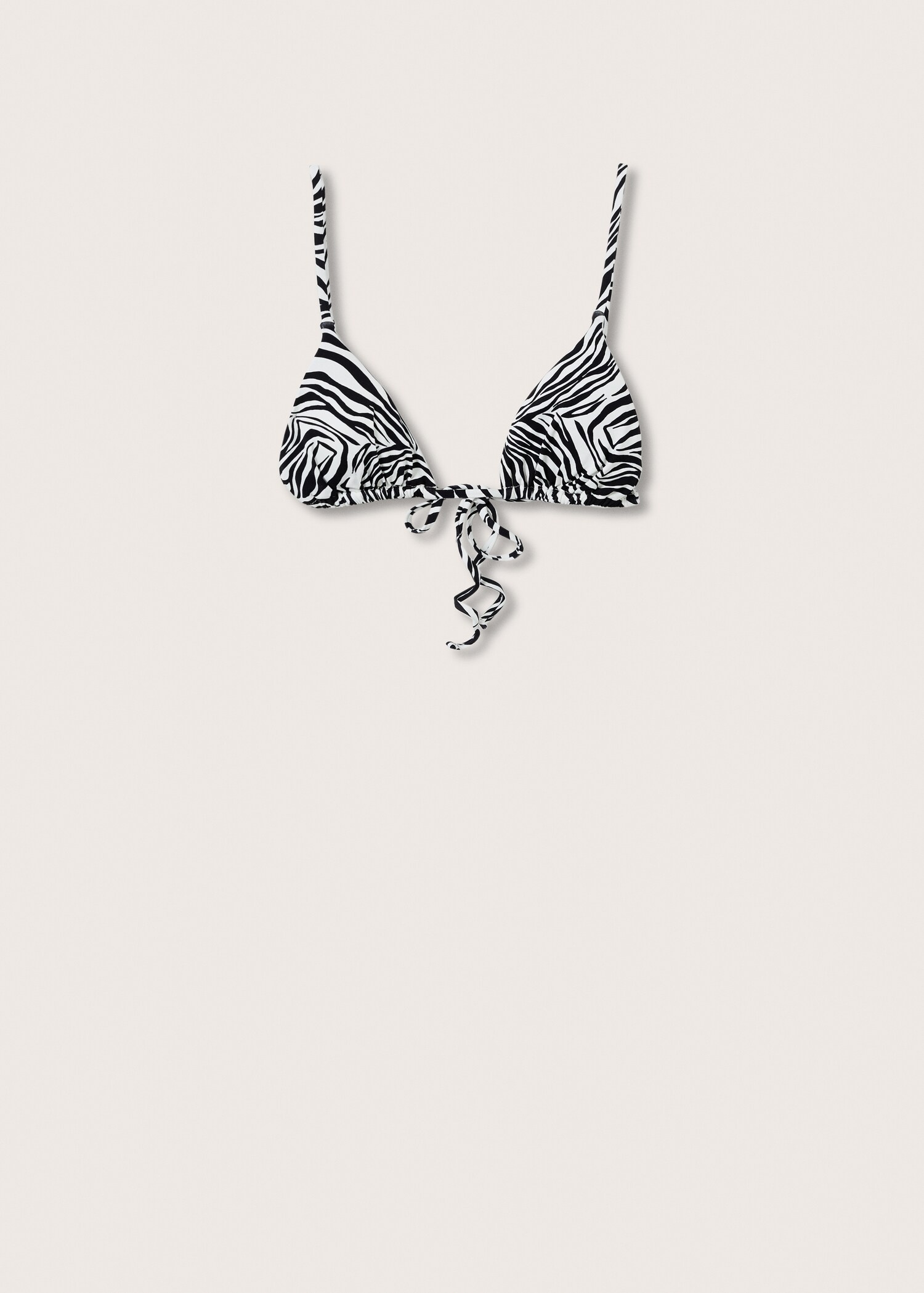 Zebra-print bikini top - Article without model