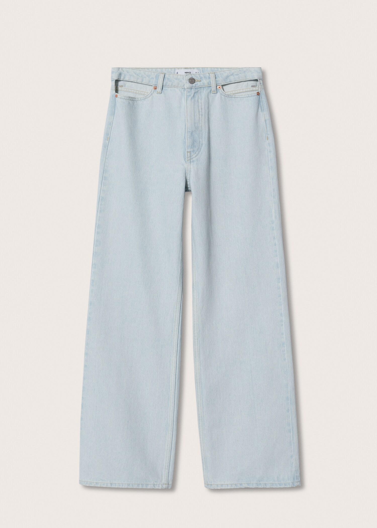 Wideleg-Jeans mit hohem Bund - Artikel ohne Model