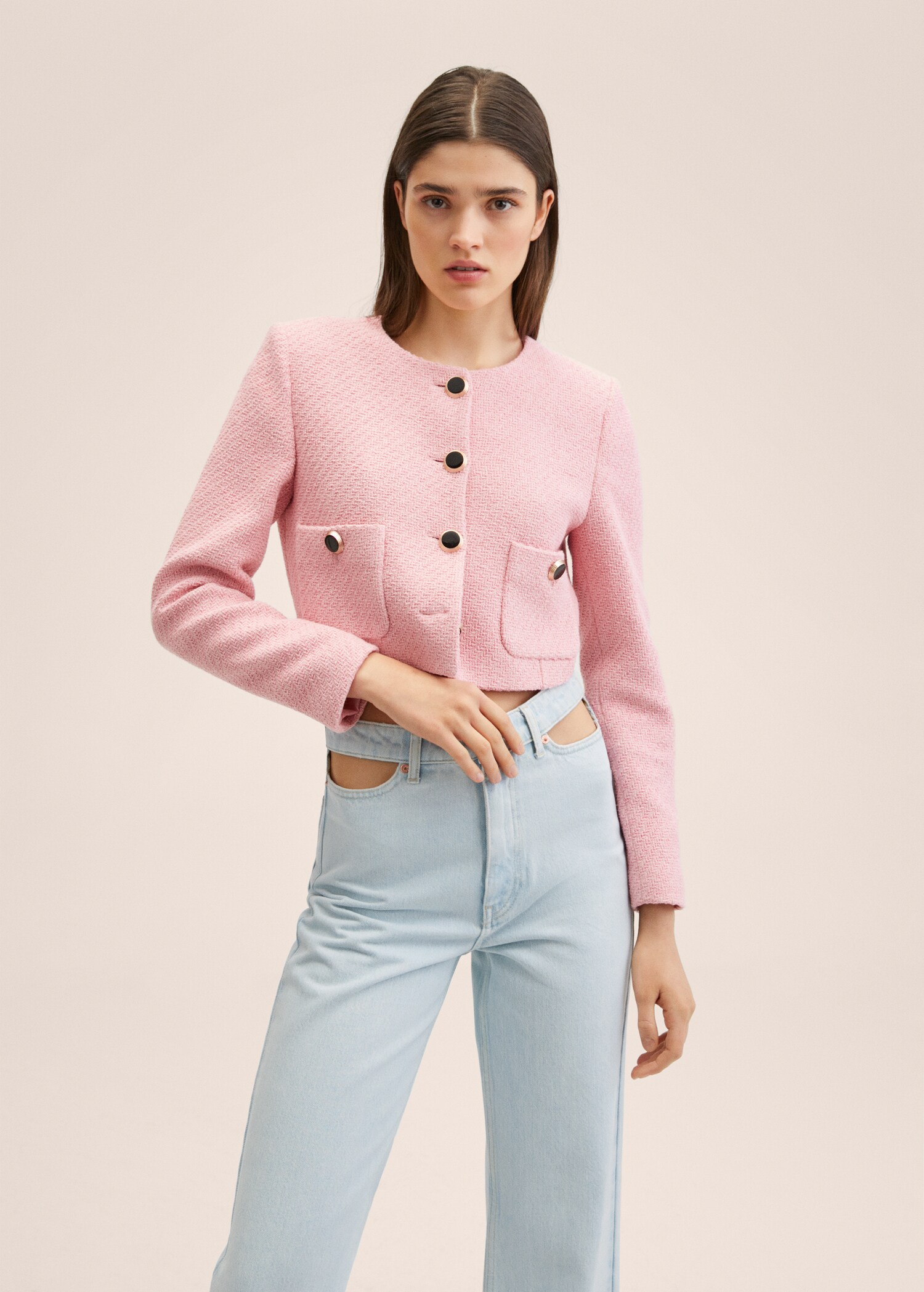 Wideleg-Jeans mit hohem Bund - Detail des Artikels 1