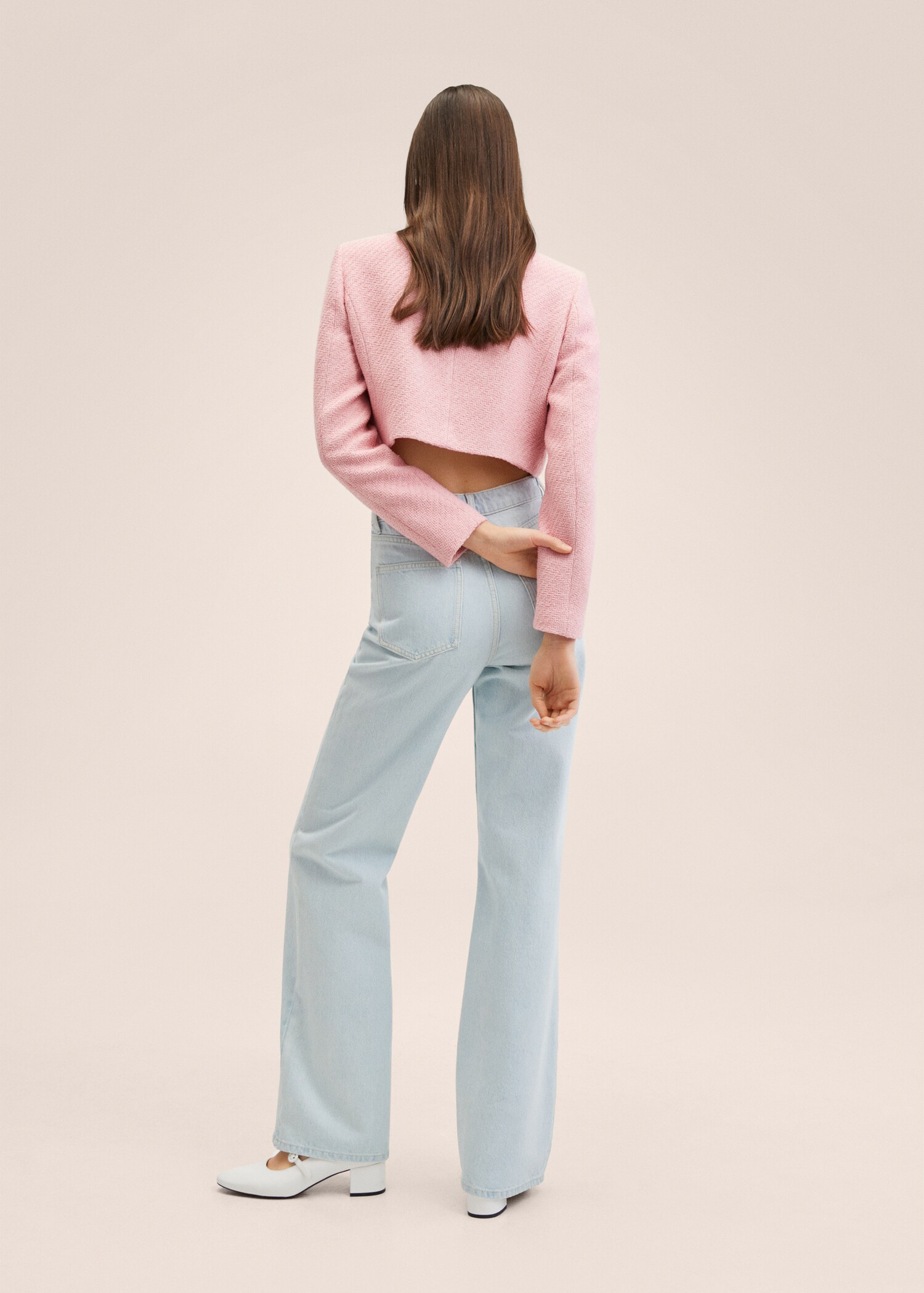 Wideleg-Jeans mit hohem Bund - Rückseite des Artikels
