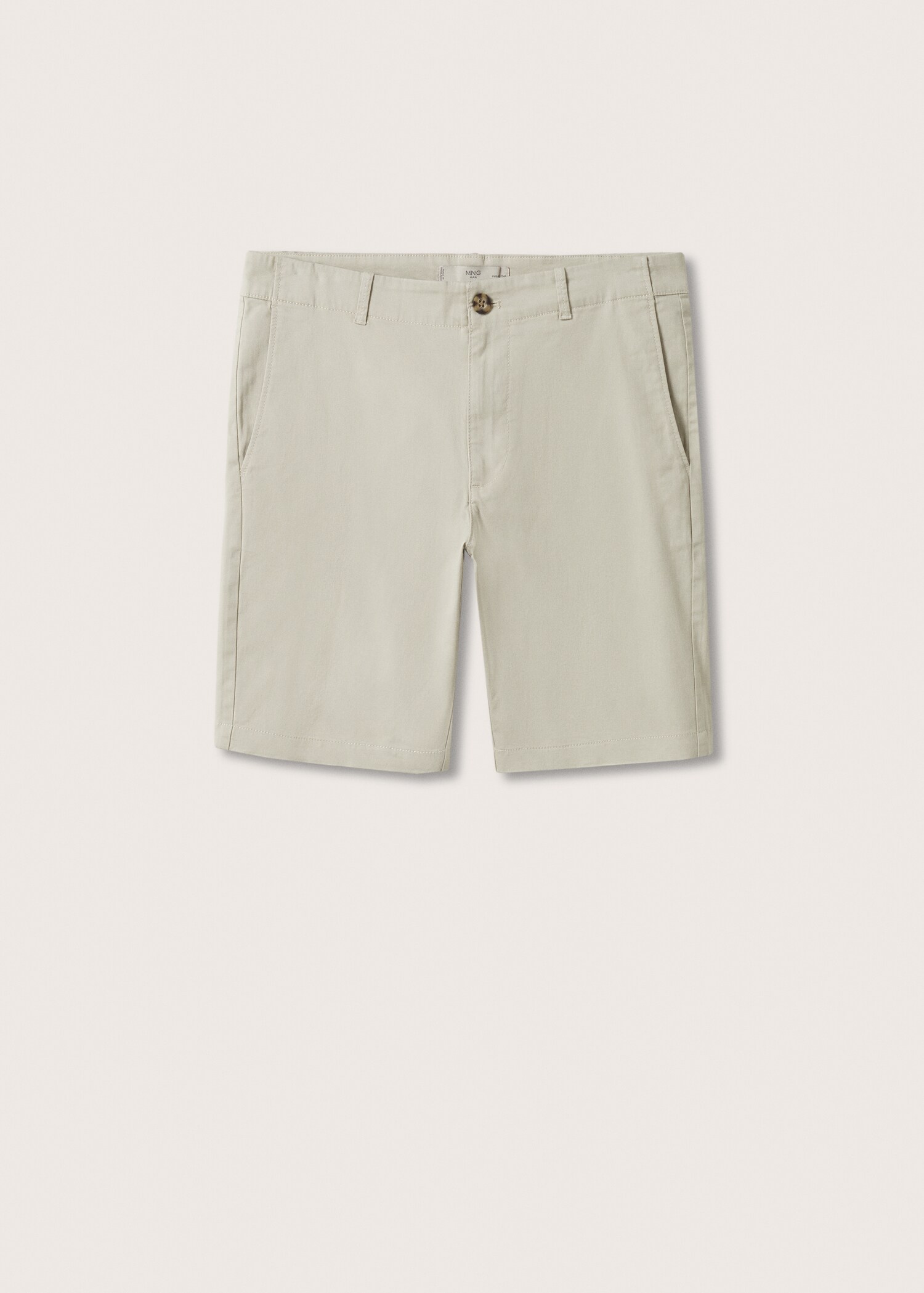Slim-fit chino cotton bermuda shorts - Article without model