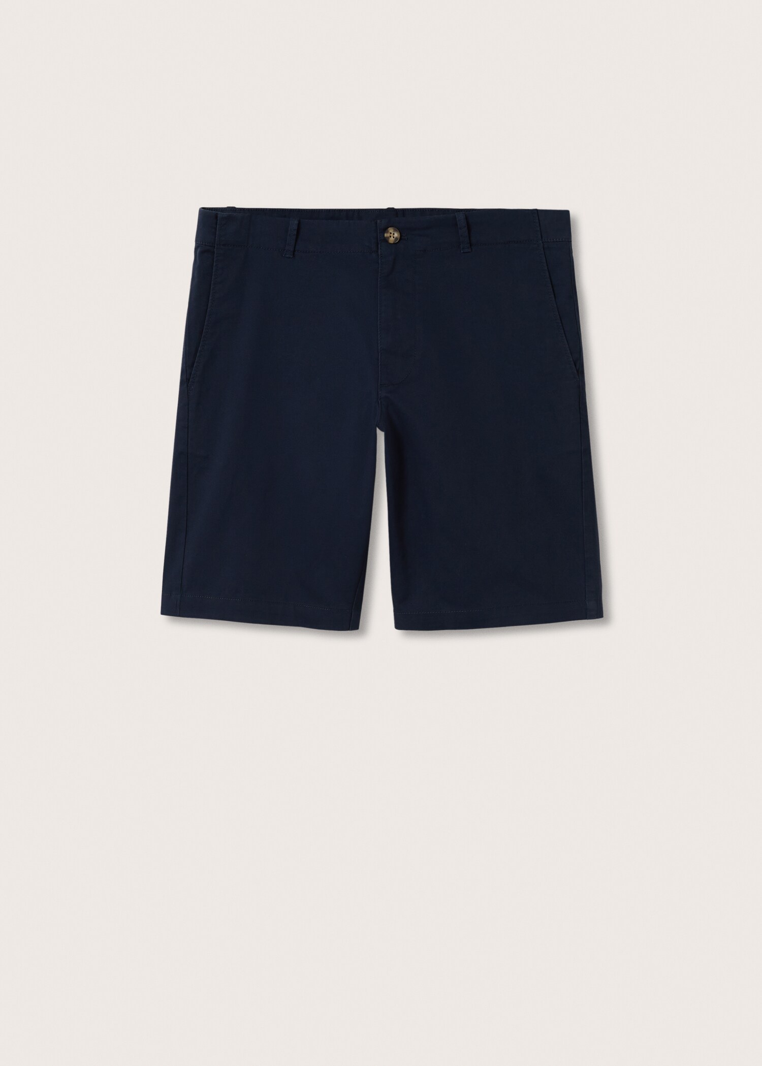 Slim-fit chino cotton bermuda shorts - Article without model