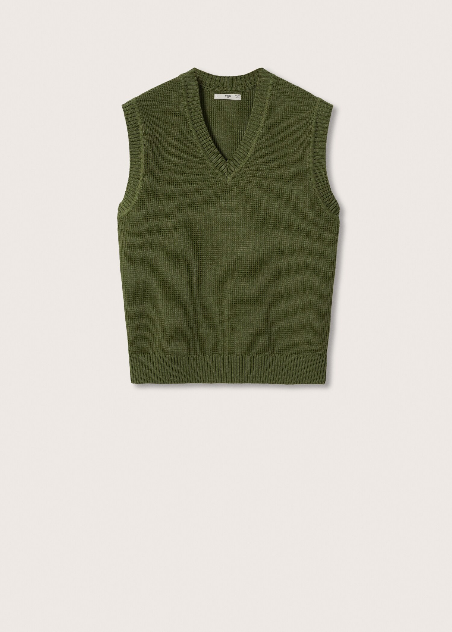 Structured knitted gilet - Article without model
