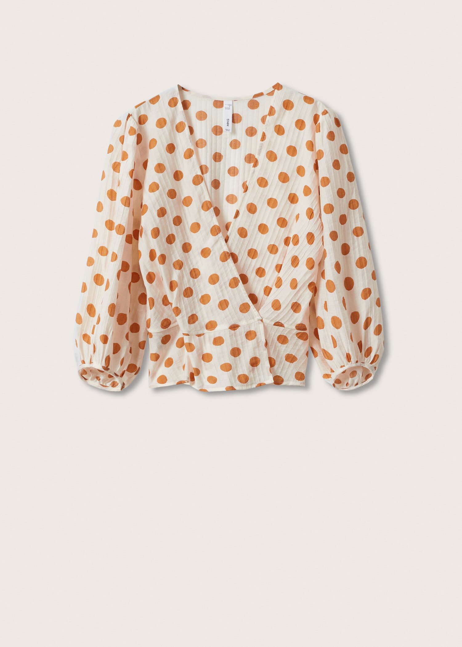 Blusa plisada topos - Artículo sin modelo