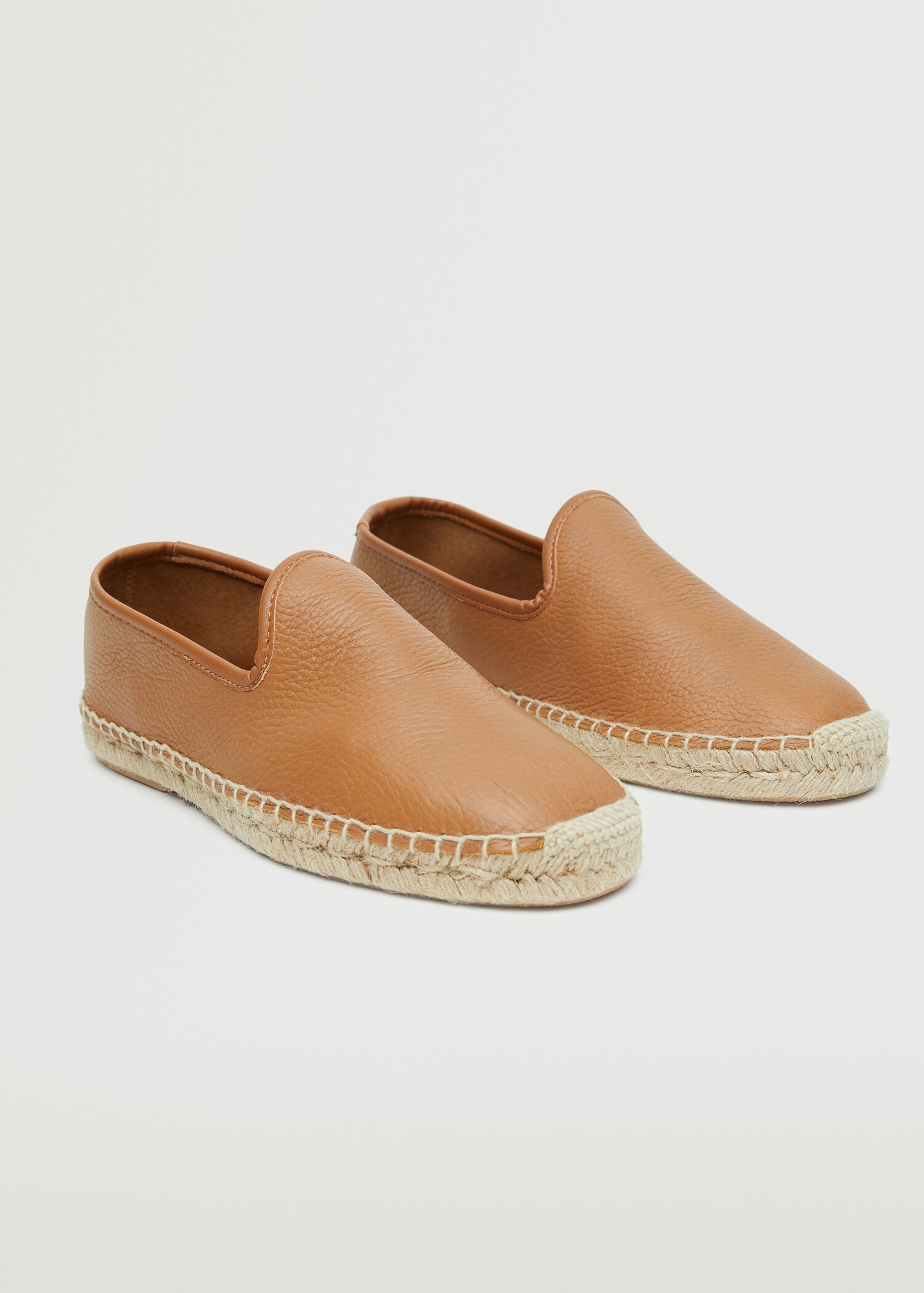 Espadrilles cuir jute - Plan moyen