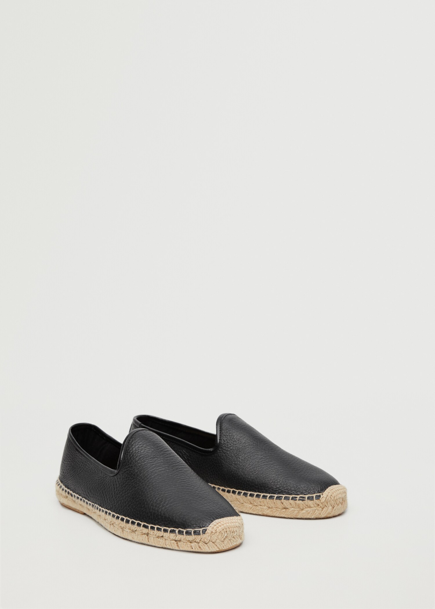 Espadrilles cuir jute - Plan moyen