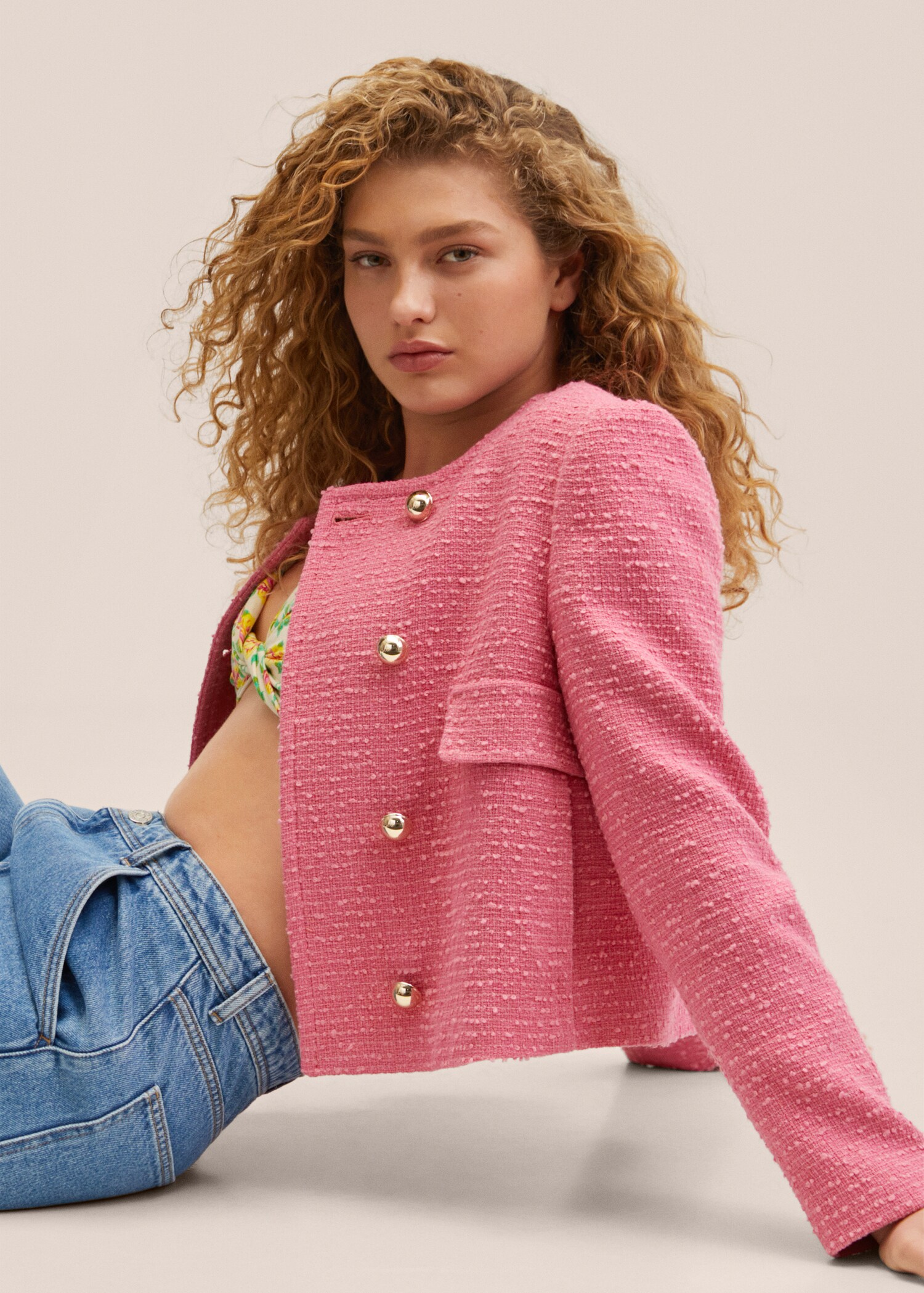Chaqueta tweed doble botonadura - Detalle del artículo 2