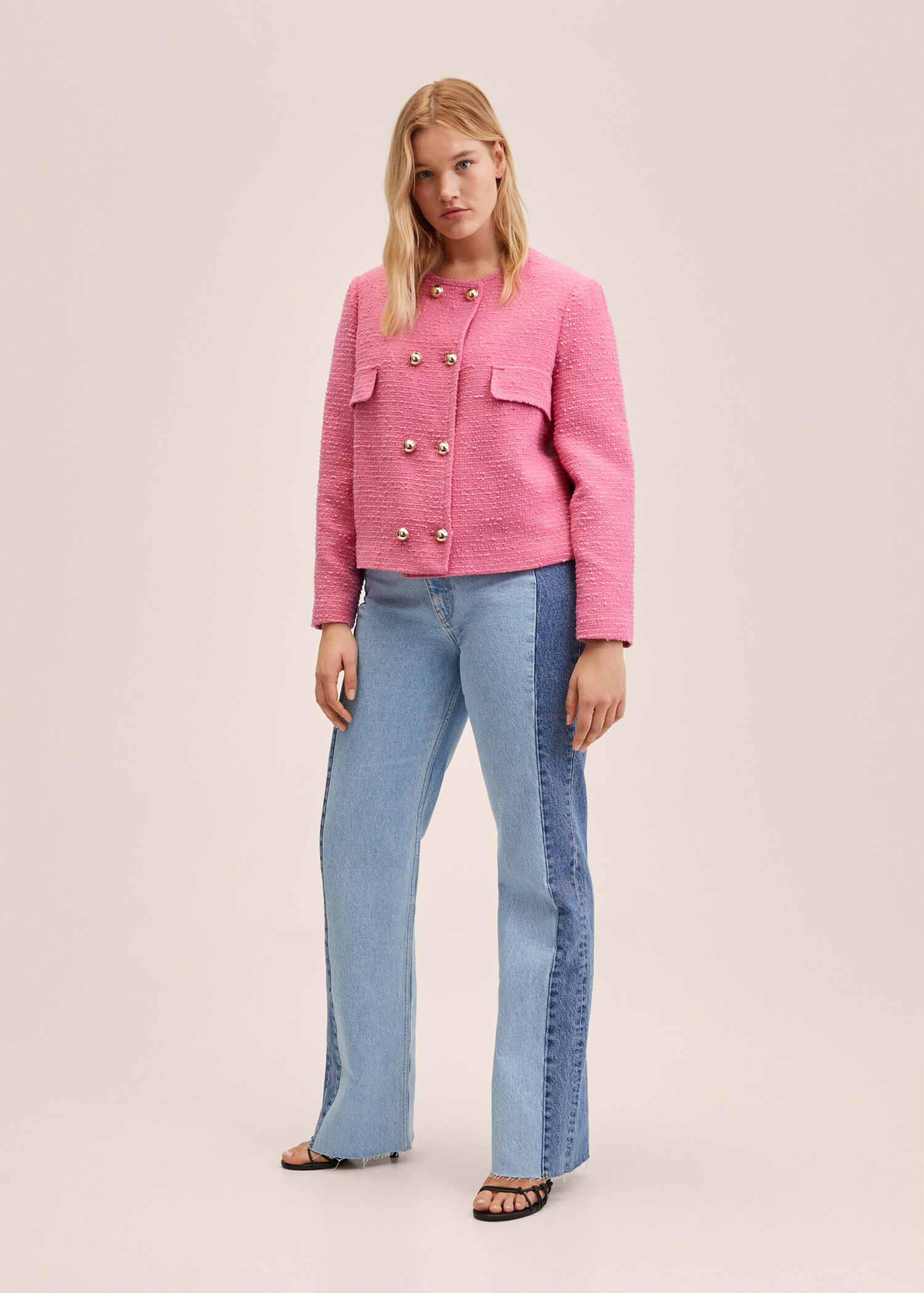 Chaqueta tweed doble botonadura - Detalle del artículo 3