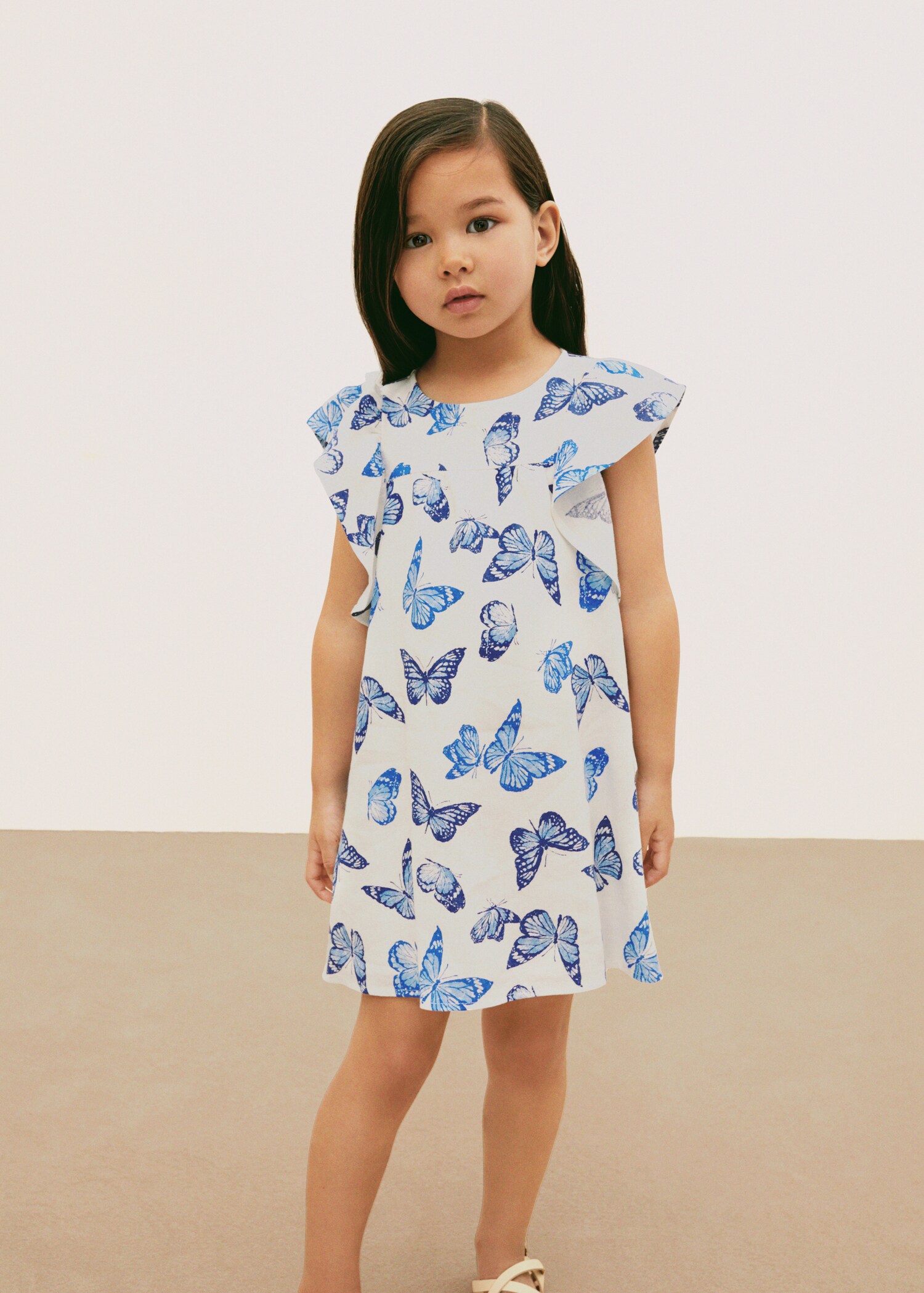 Linen dress with butterflies - Details of the article 5